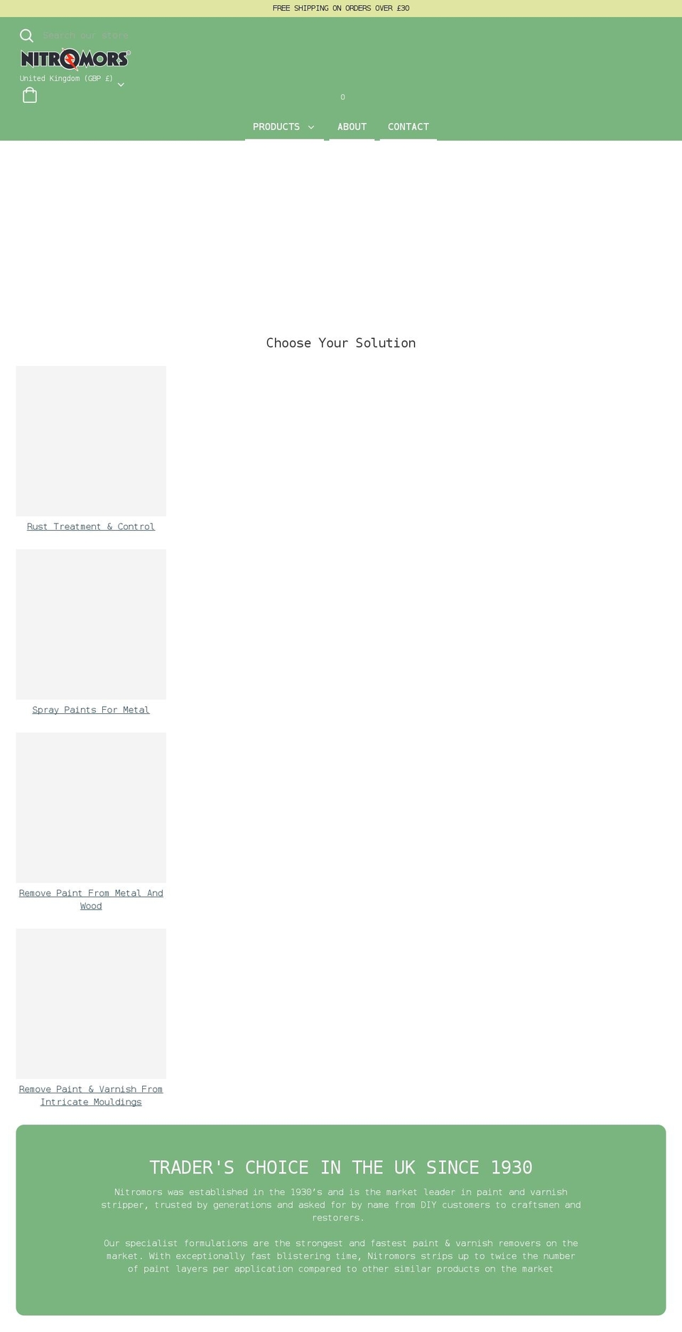 Current Build Shopify theme site example nitromors.com