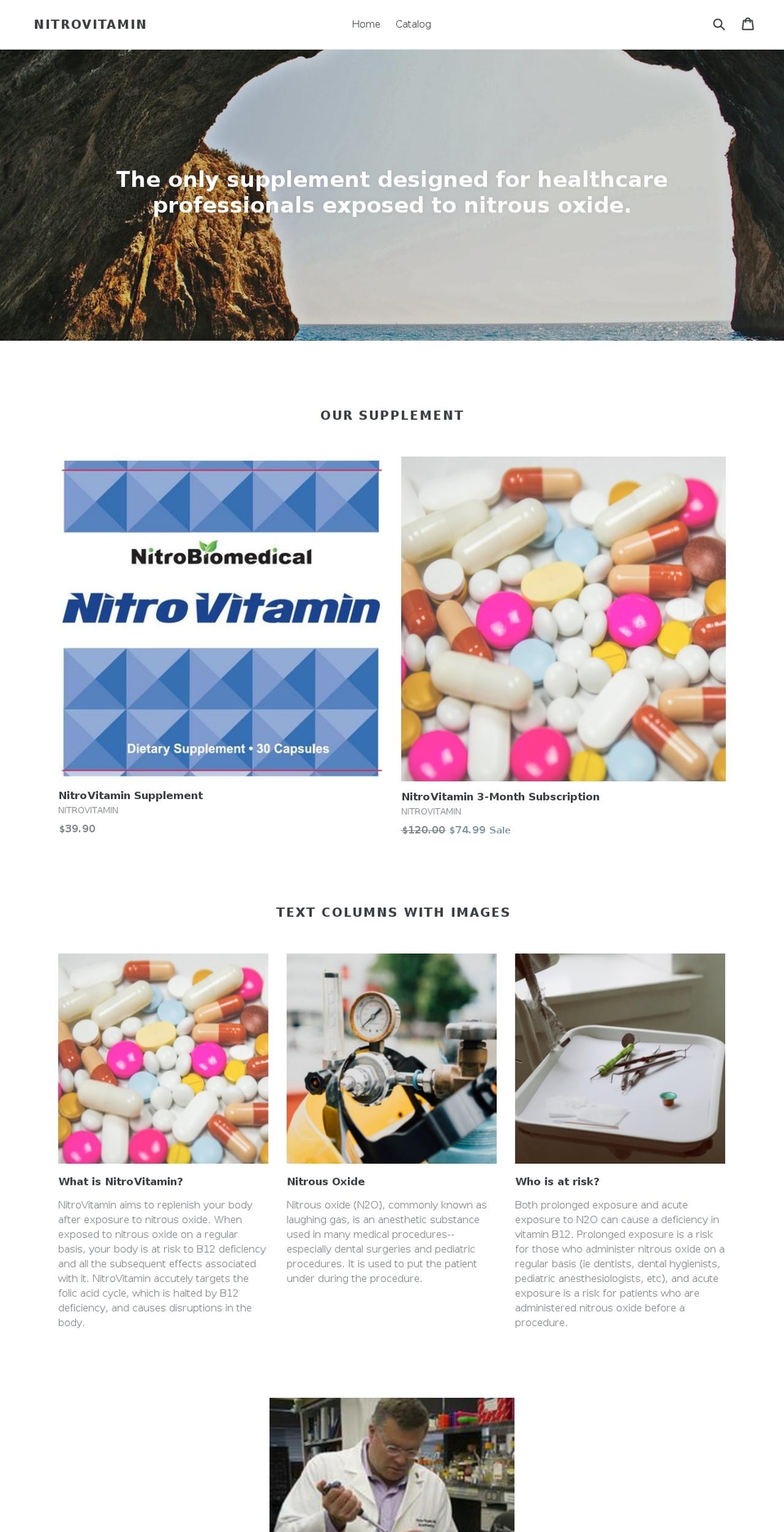 nitrovitamin.com — Shopify storefront screenshot