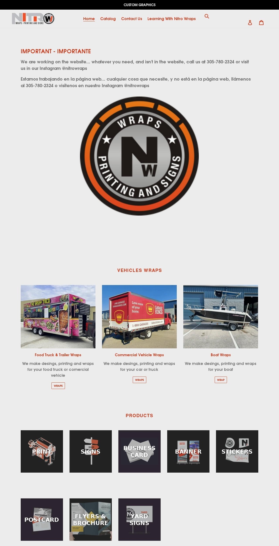 nitrowrapsus.com shopify website screenshot