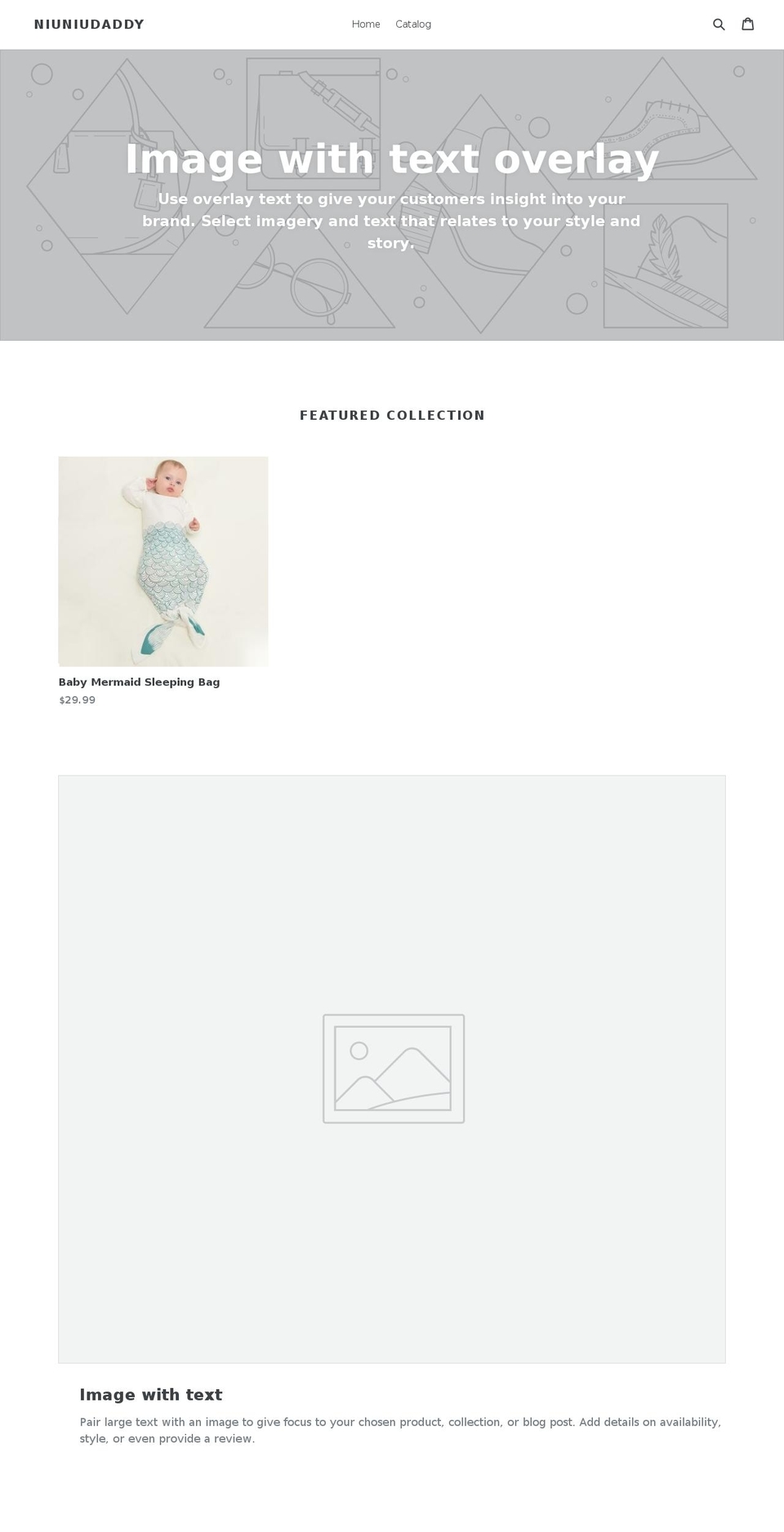 niuniudaddy.net shopify website screenshot
