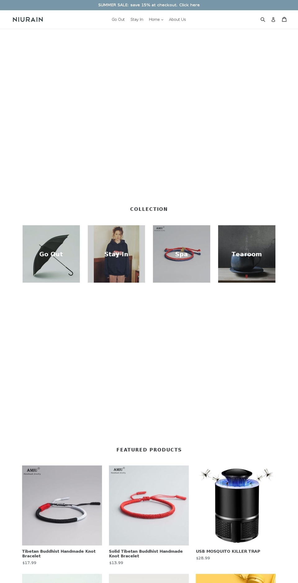 niurain.com — Shopify storefront screenshot