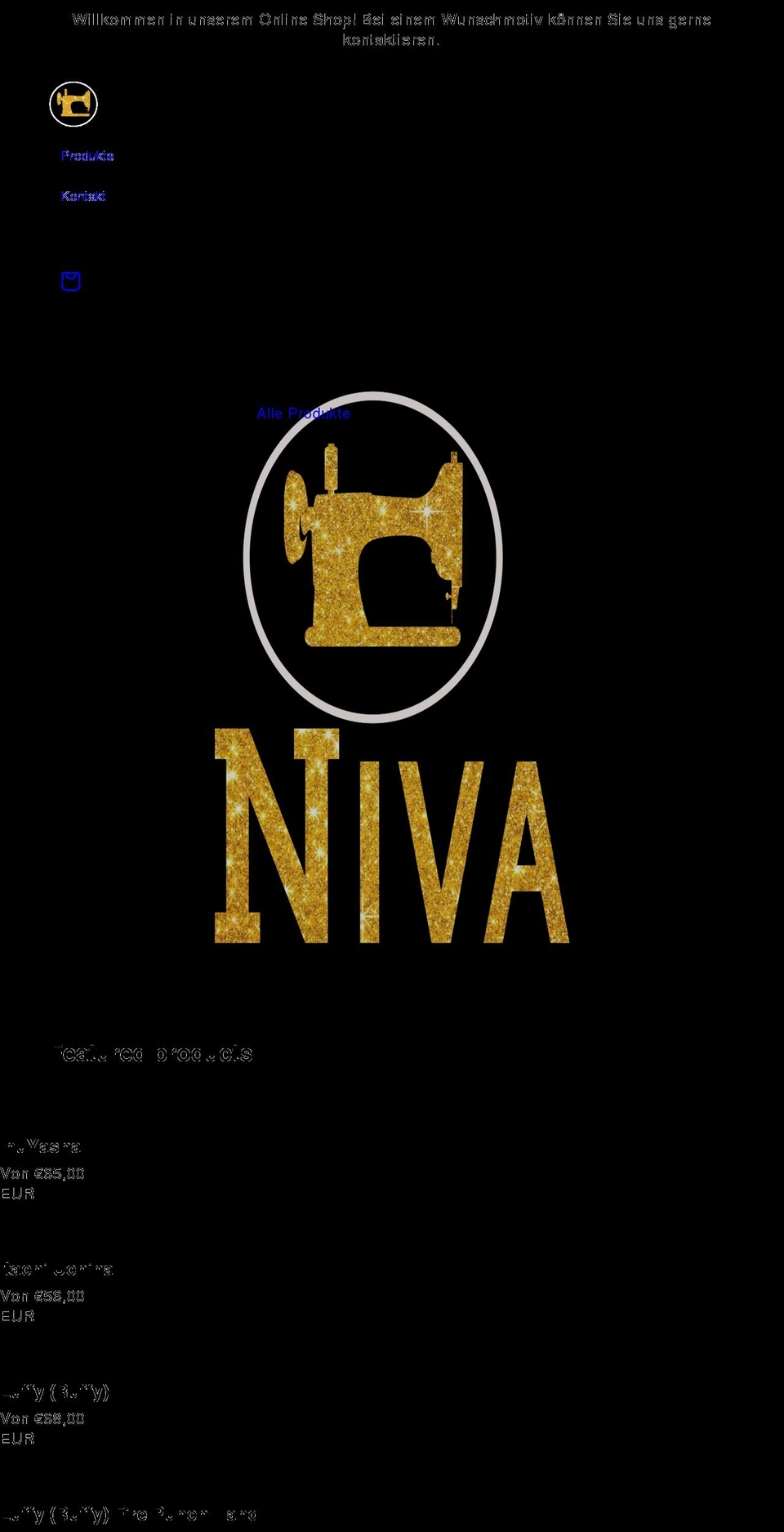 niva-design.de shopify website screenshot