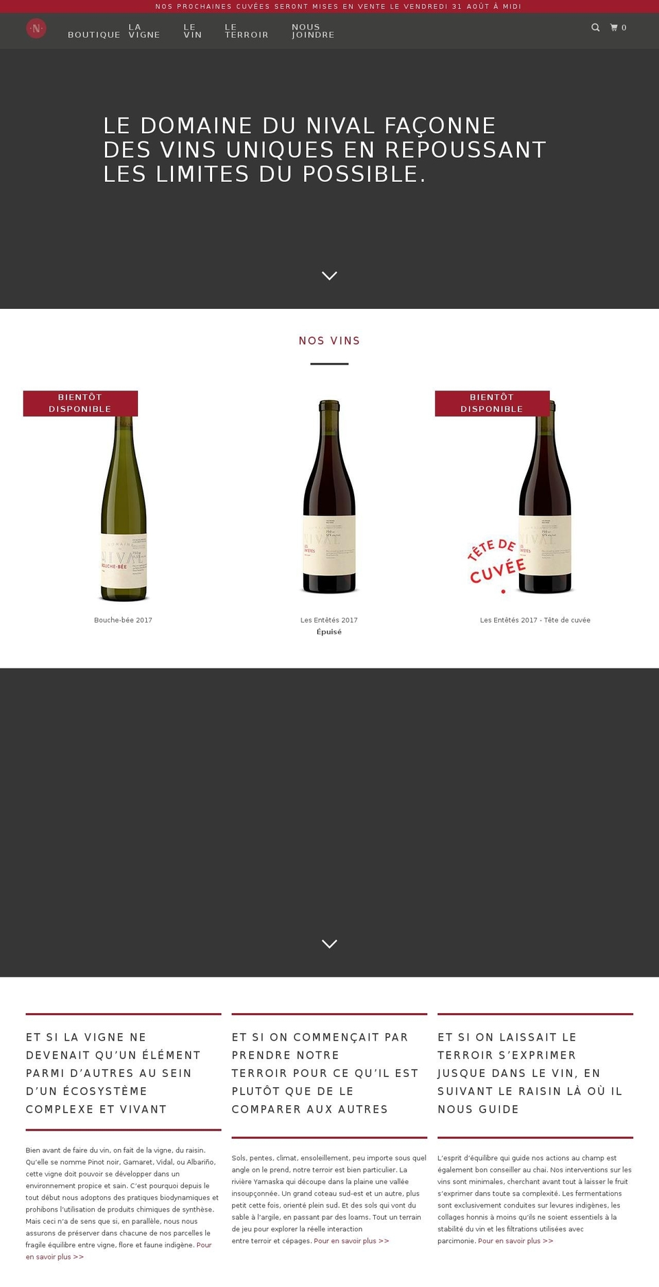 nival.ca shopify website screenshot