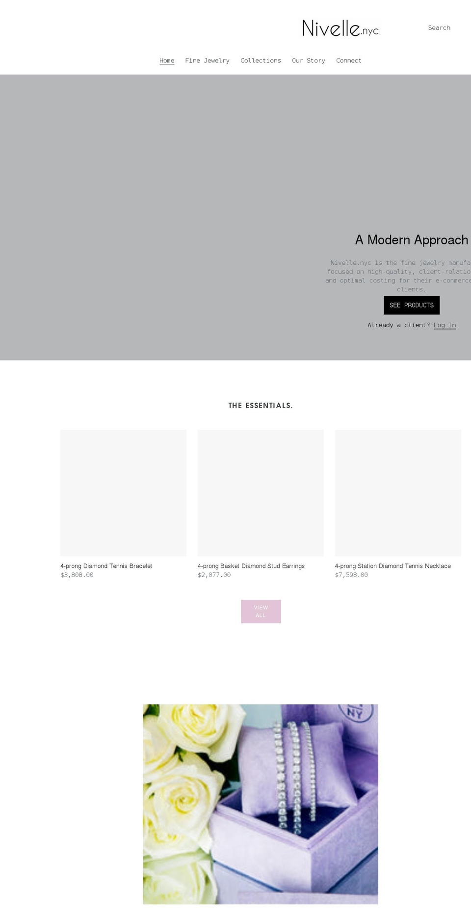 nivelle-nyc.myshopify.com shopify website screenshot