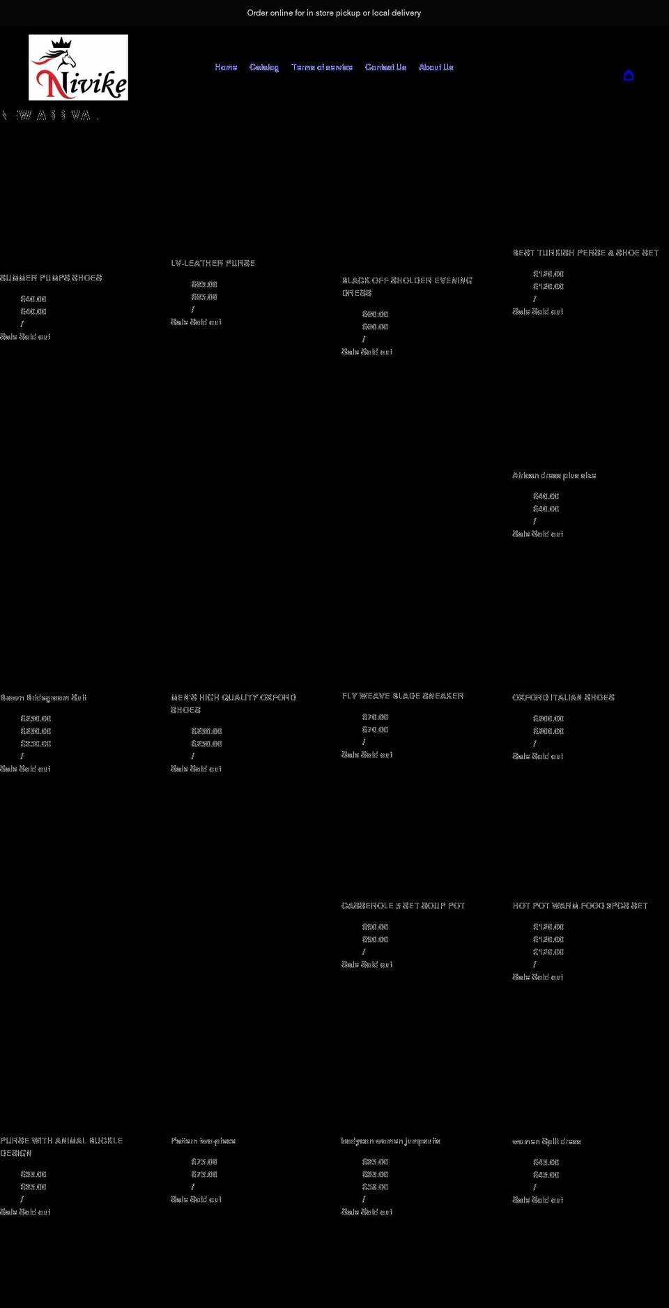 nivike.com shopify website screenshot