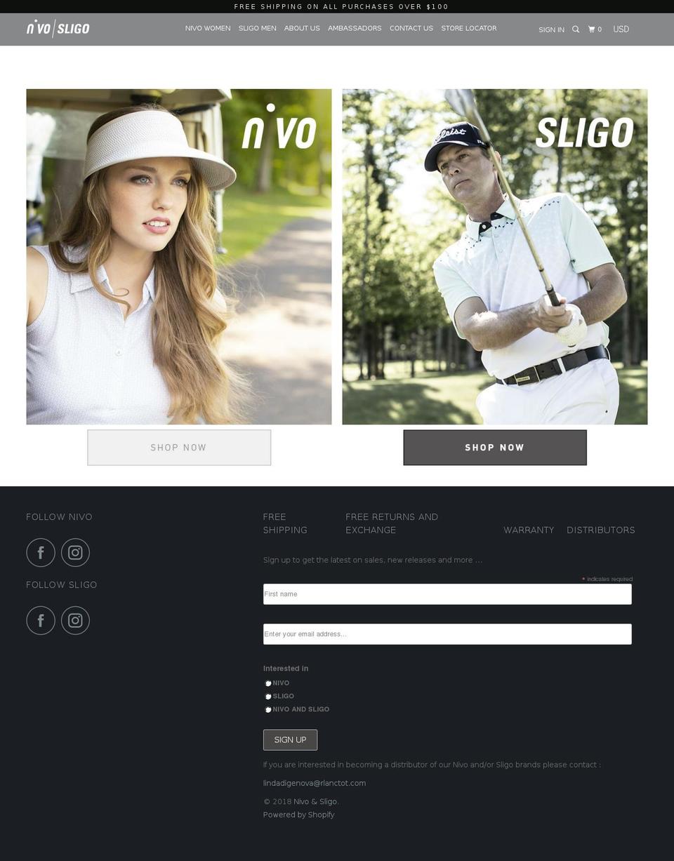 2018-07-04 Shopify theme site example nivo-sports.com