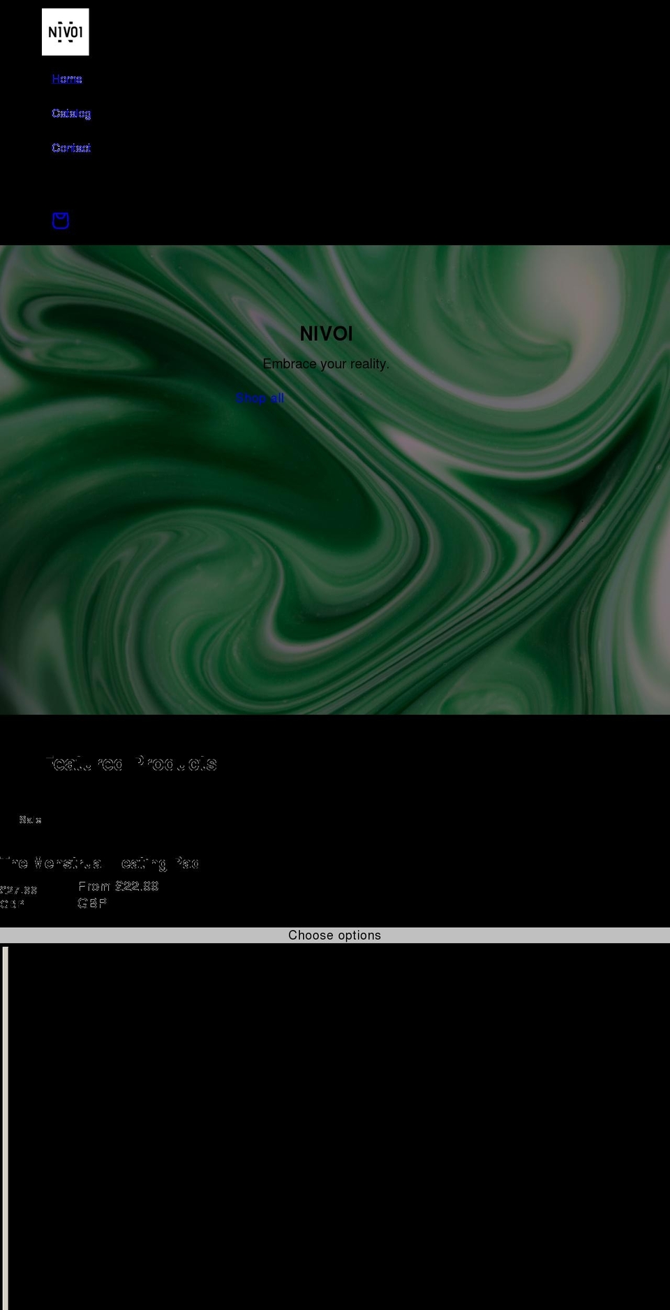 nivoi.com shopify website screenshot