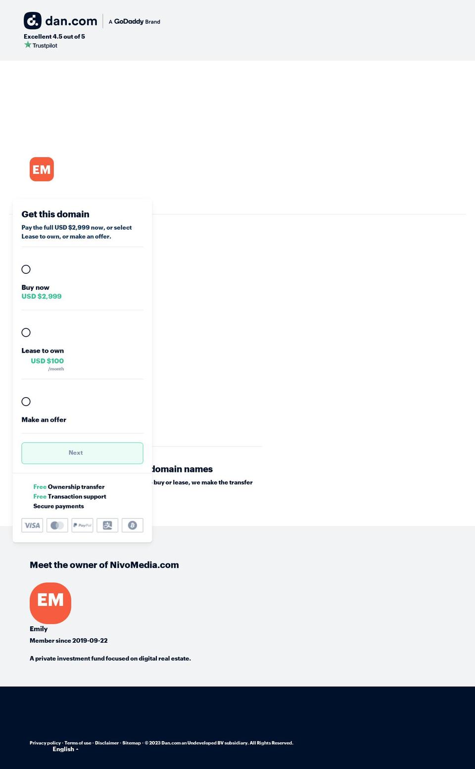 nivomedia.com — Shopify storefront screenshot