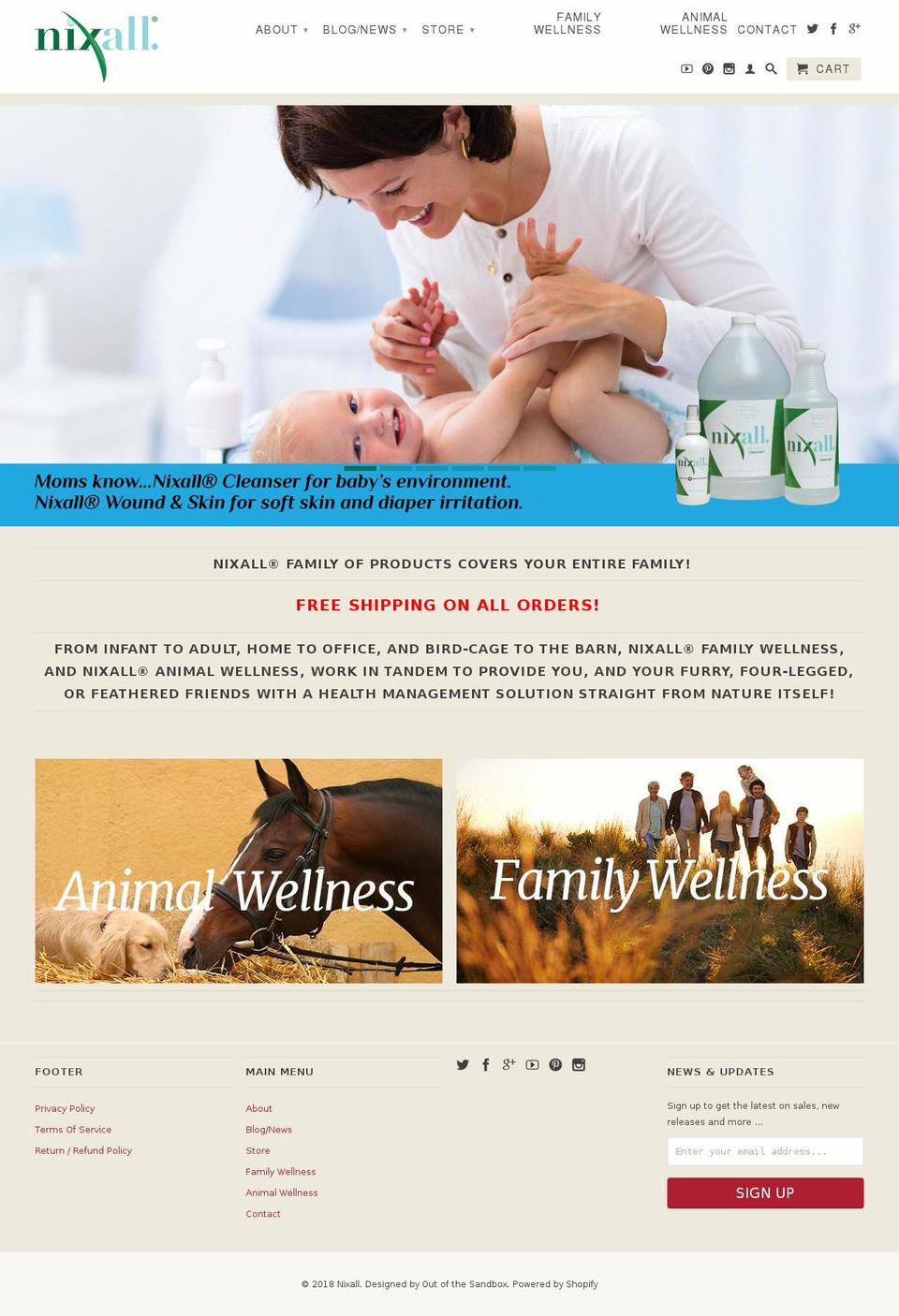 16-9-2015 Shopify theme site example nixall.biz