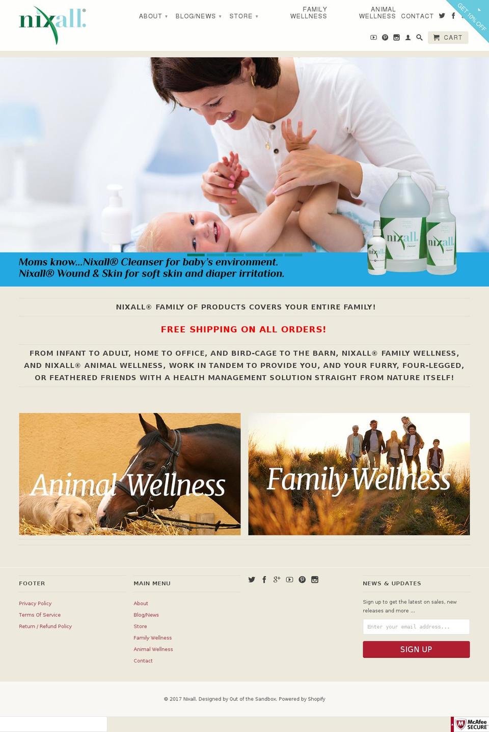 16-9-2015 Shopify theme site example nixall.co