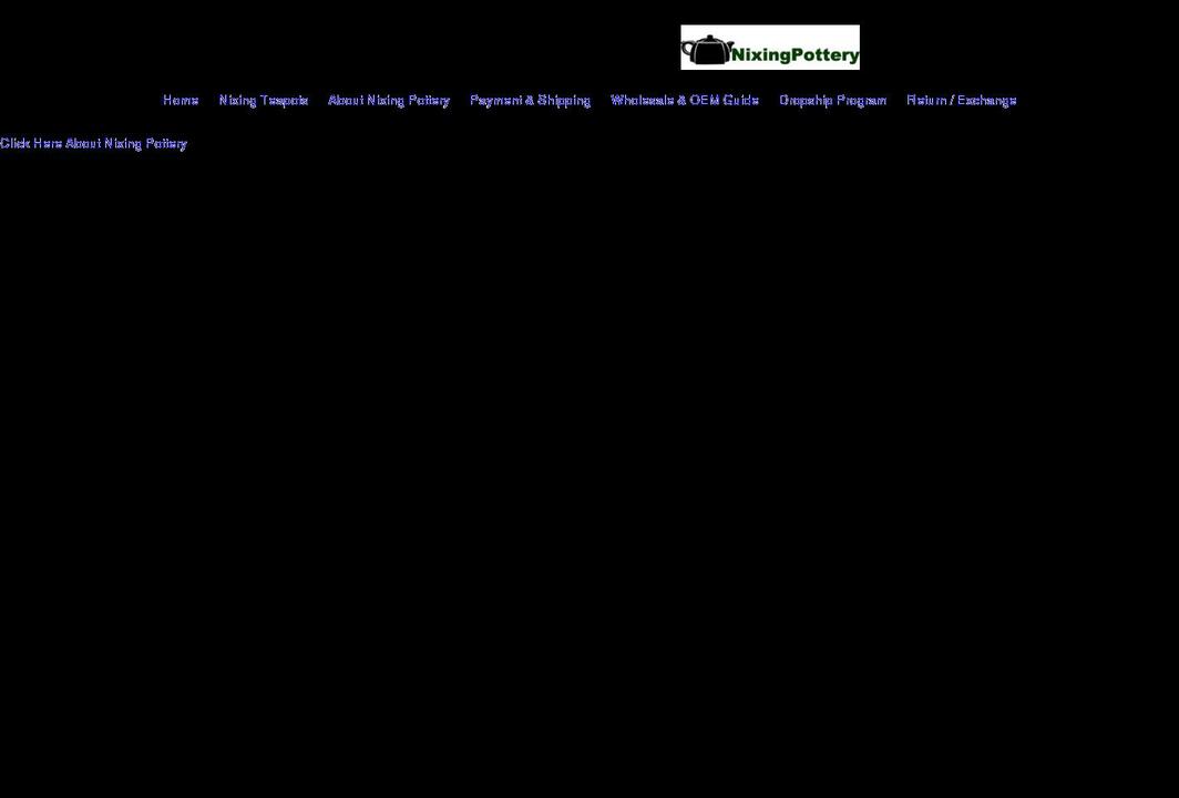 nixingpottery.com shopify website screenshot