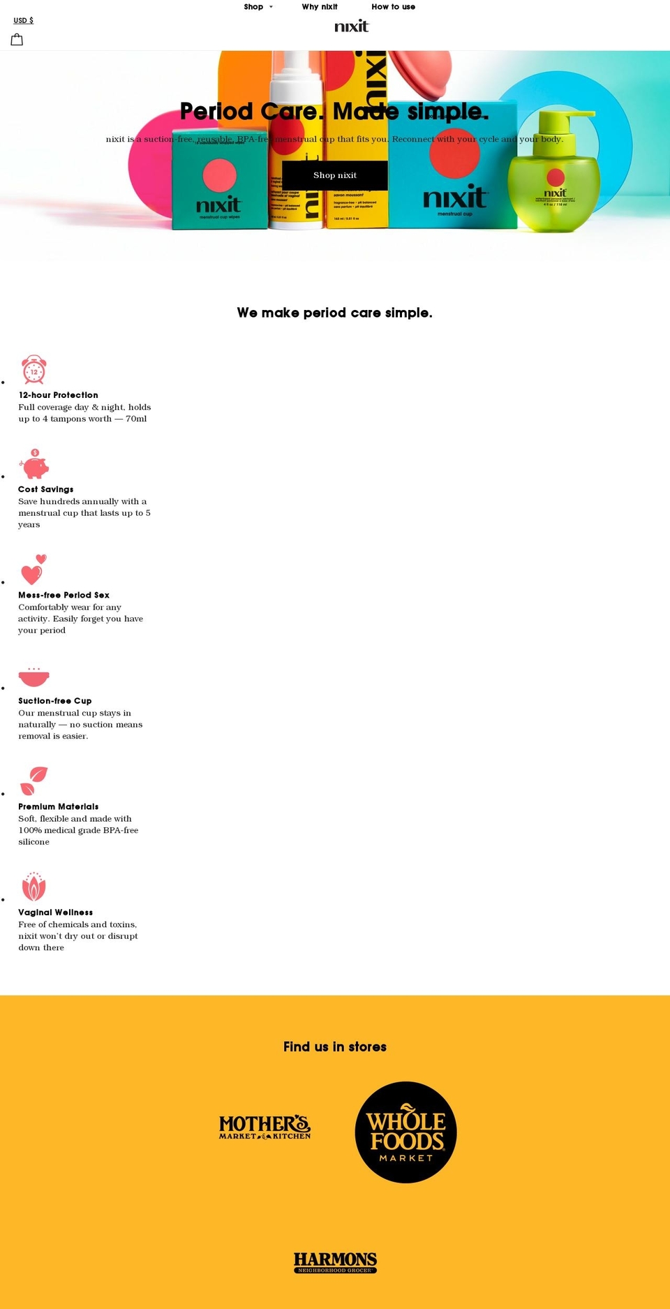 nixit.com shopify website screenshot