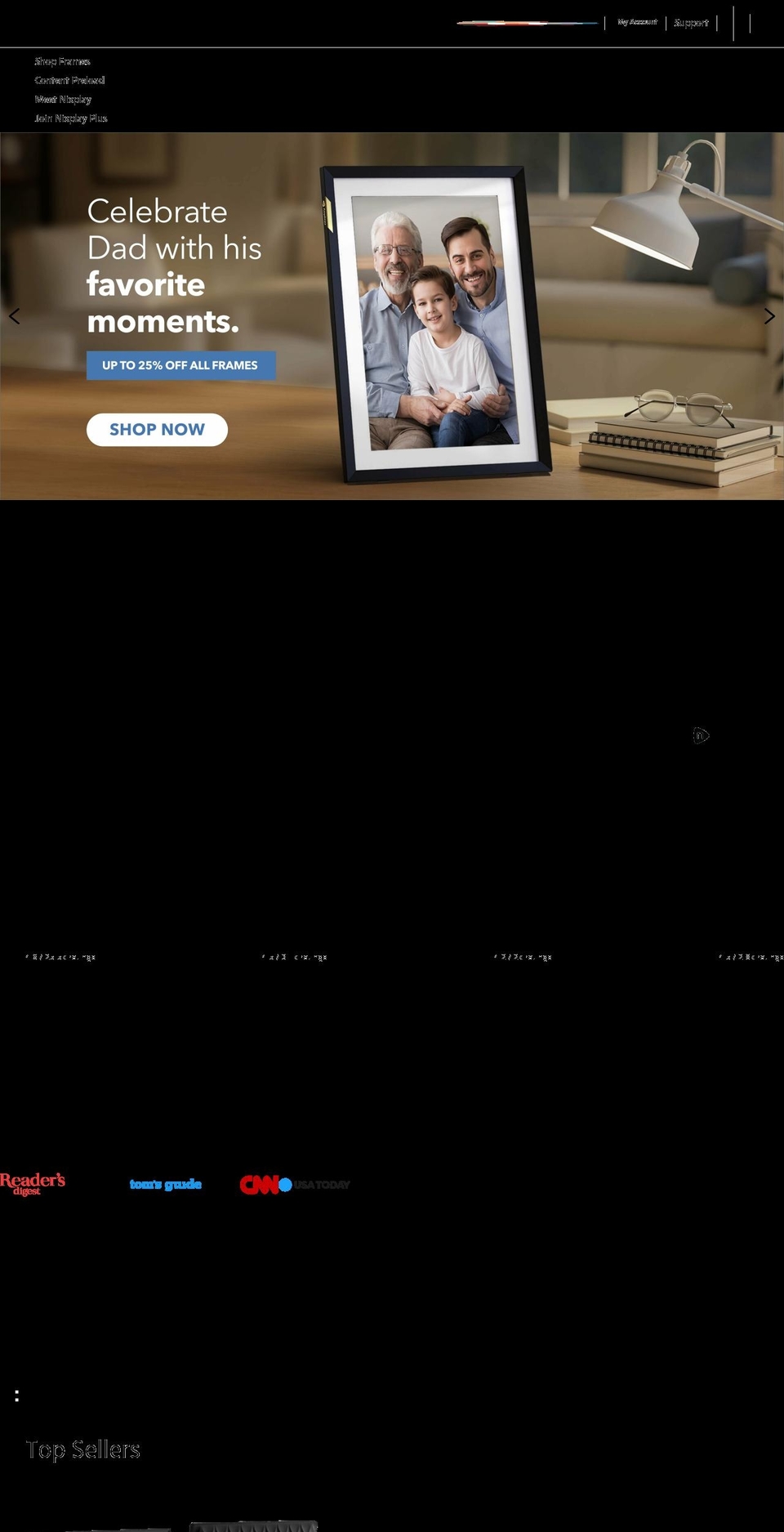 nixplay.ca shopify website screenshot