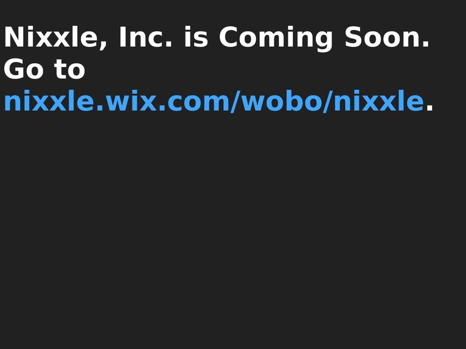 nixxle.com — Shopify storefront screenshot