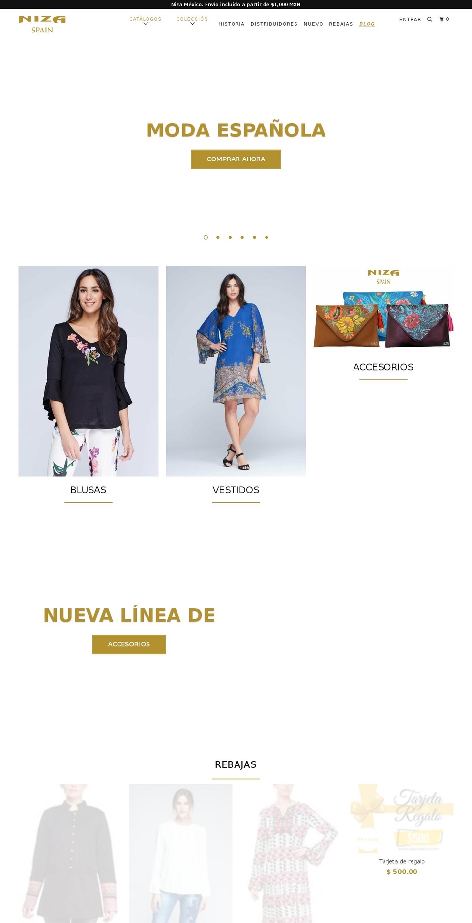 nizamexico.com — Shopify storefront screenshot