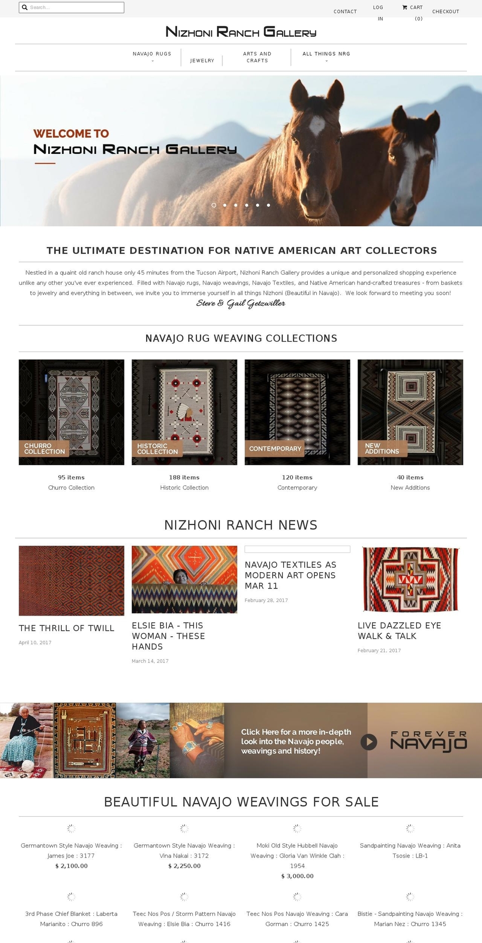 MAIN Responsive-with megamenu and sidebar (WK) Shopify theme site example nizhoniranch.com