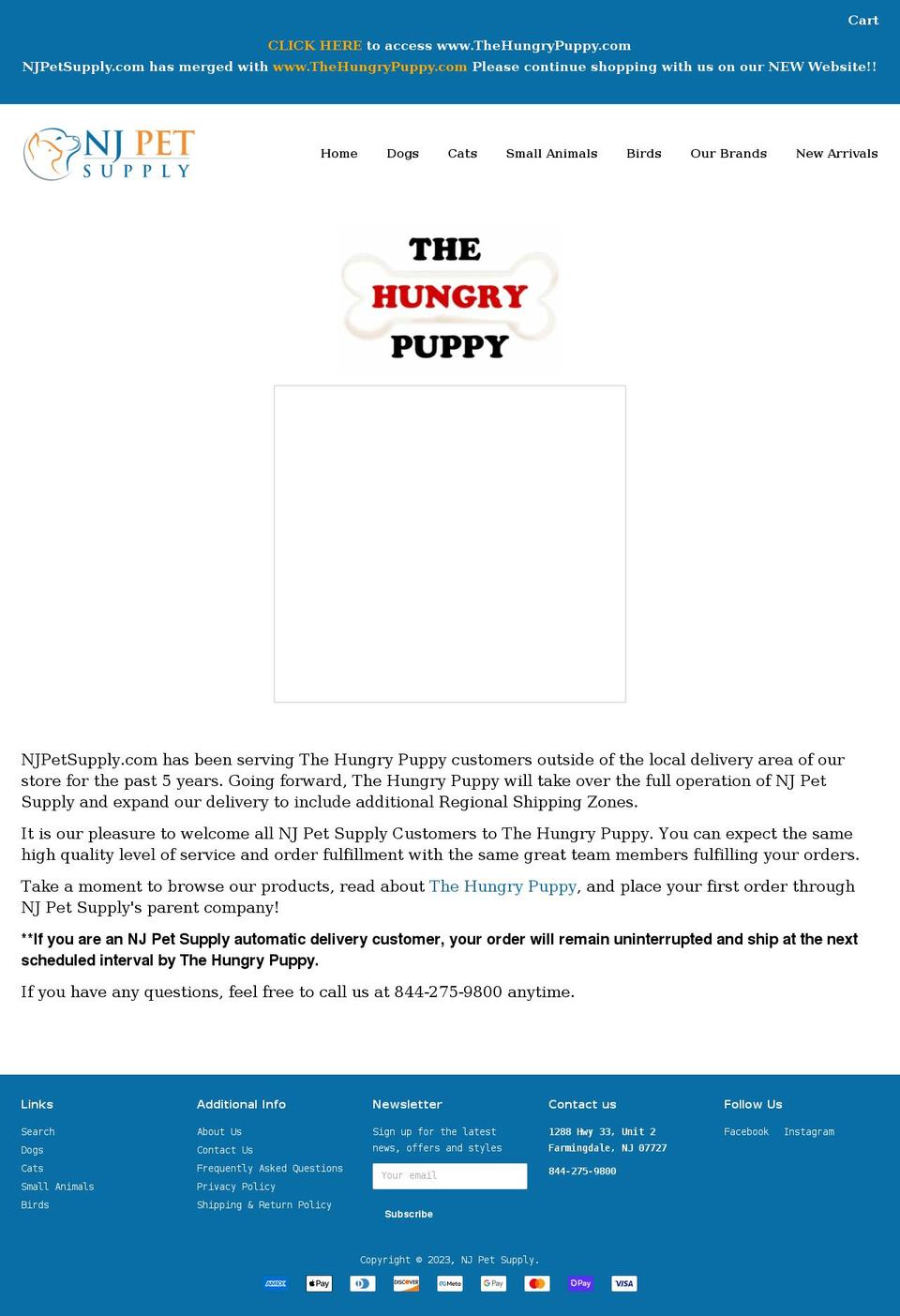 nj-pet-supply.myshopify.com shopify website screenshot
