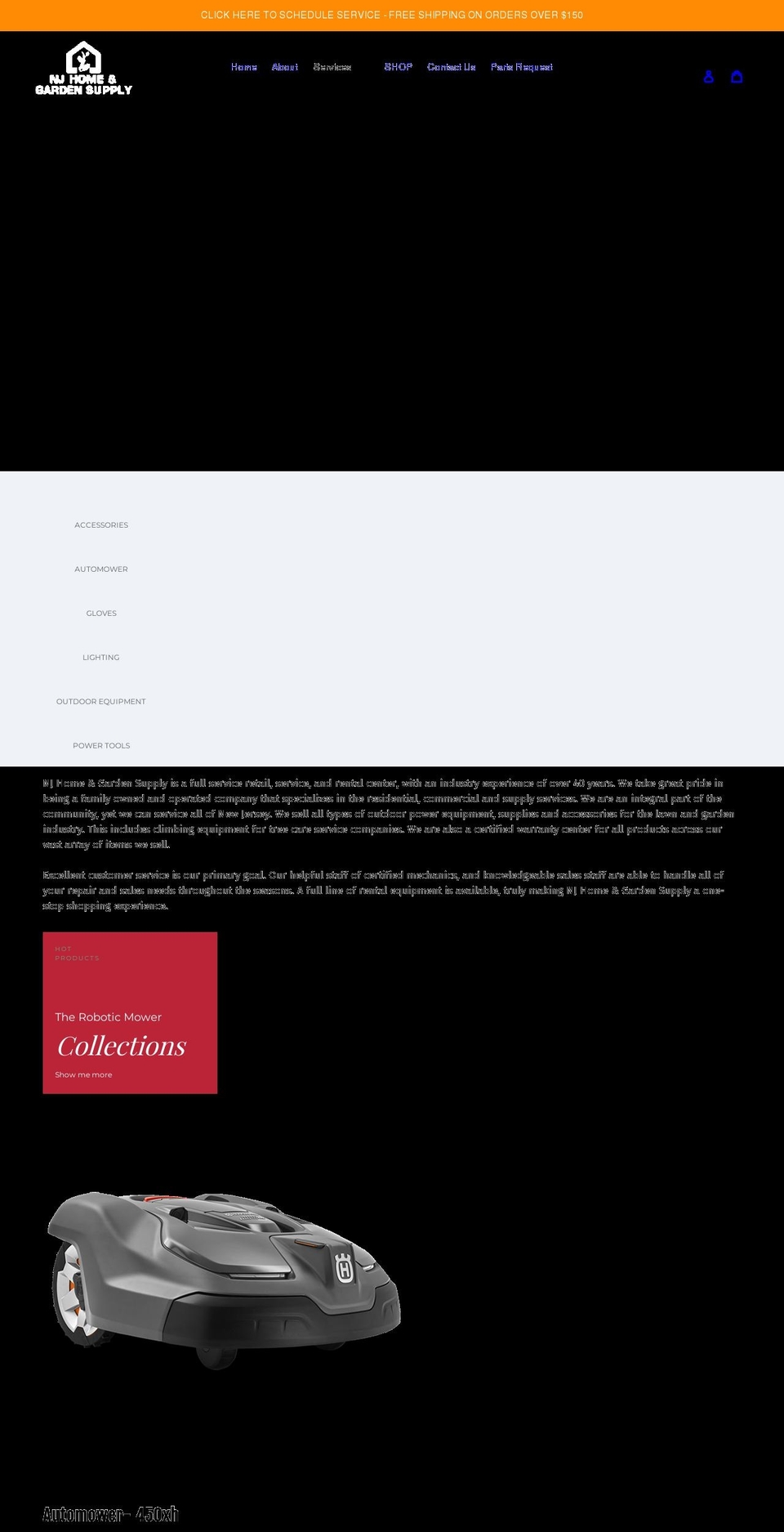 njhgsupply.com shopify website screenshot