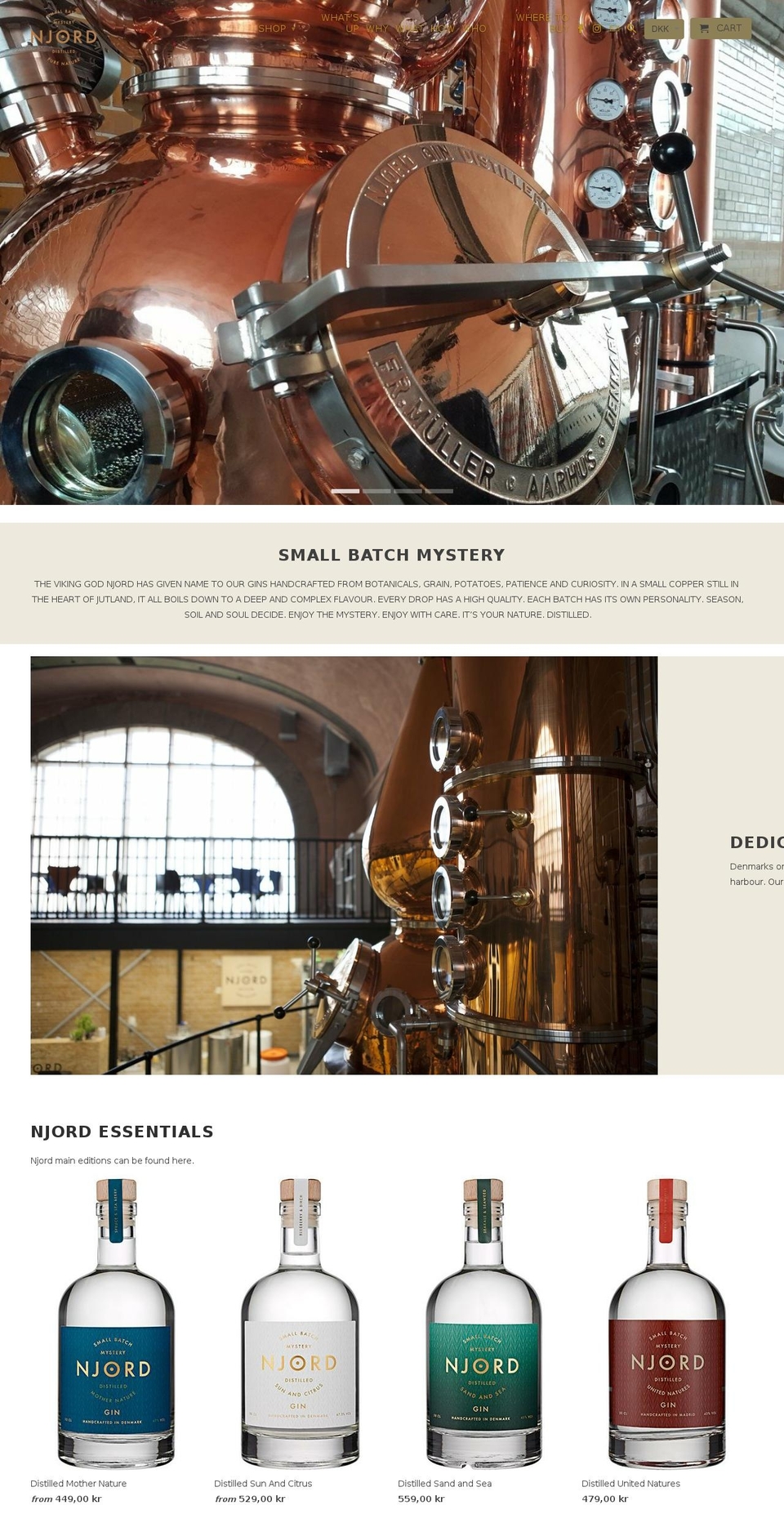 njordginclub.com — Shopify storefront screenshot