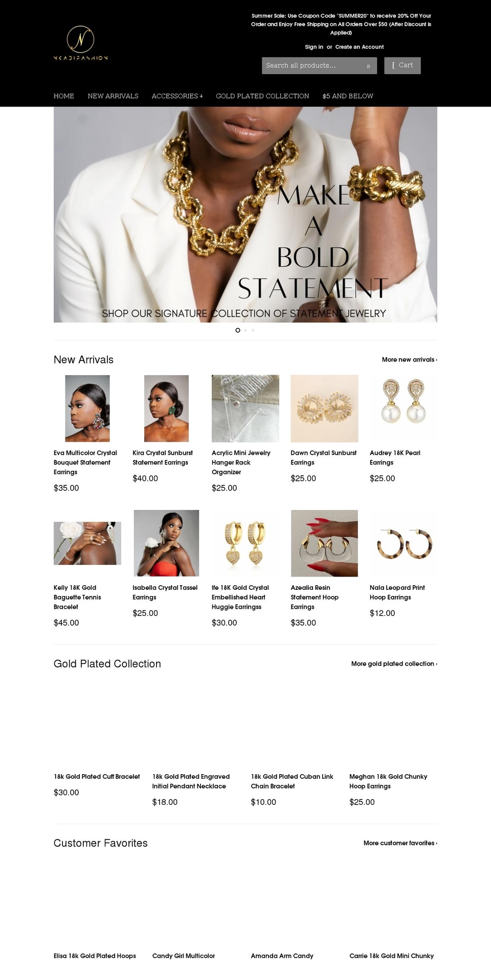 nkadi.shop shopify website screenshot