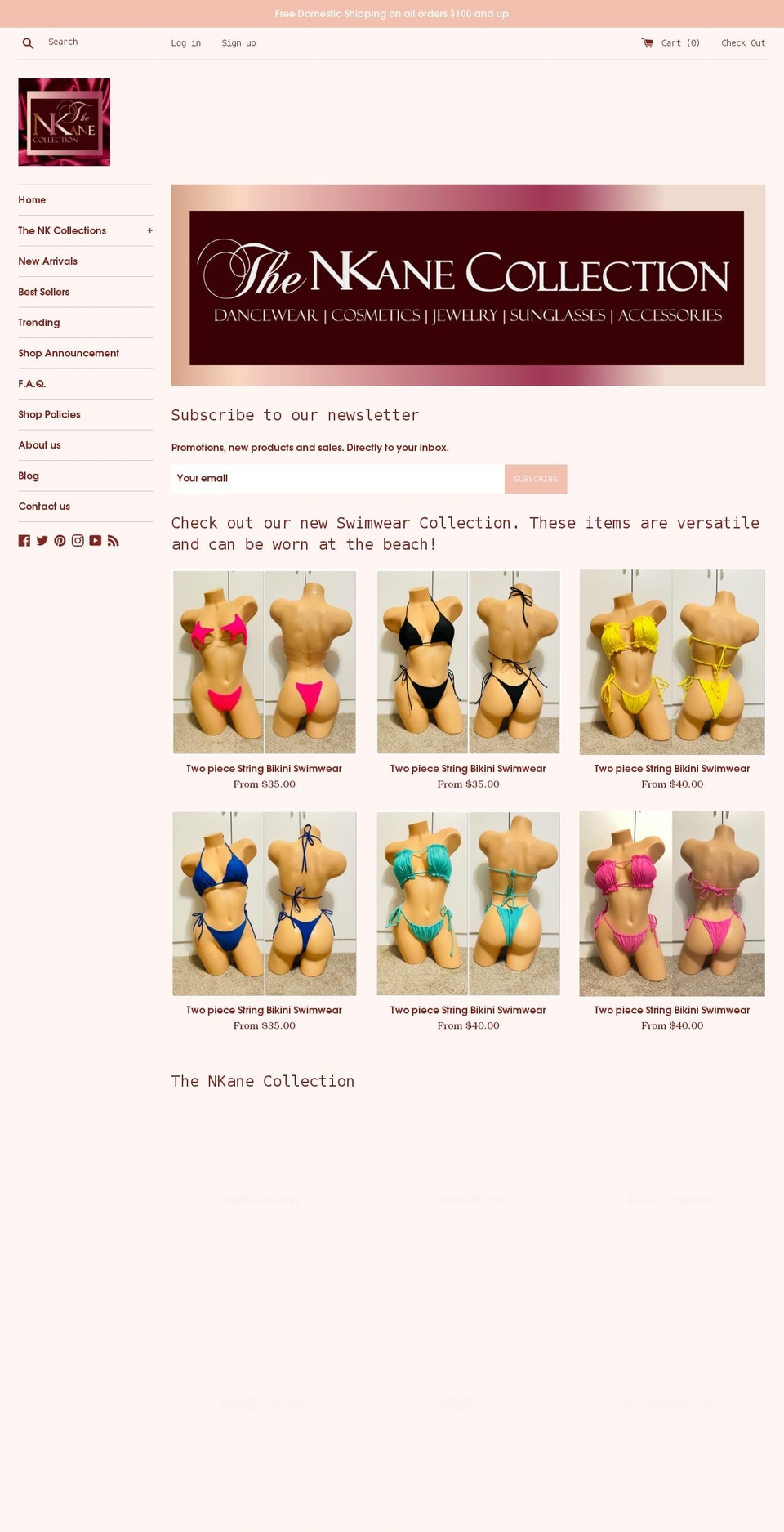 nkanedesigns.com shopify website screenshot