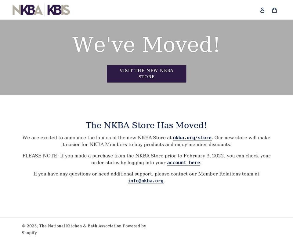 nkba.myshopify.com shopify website screenshot