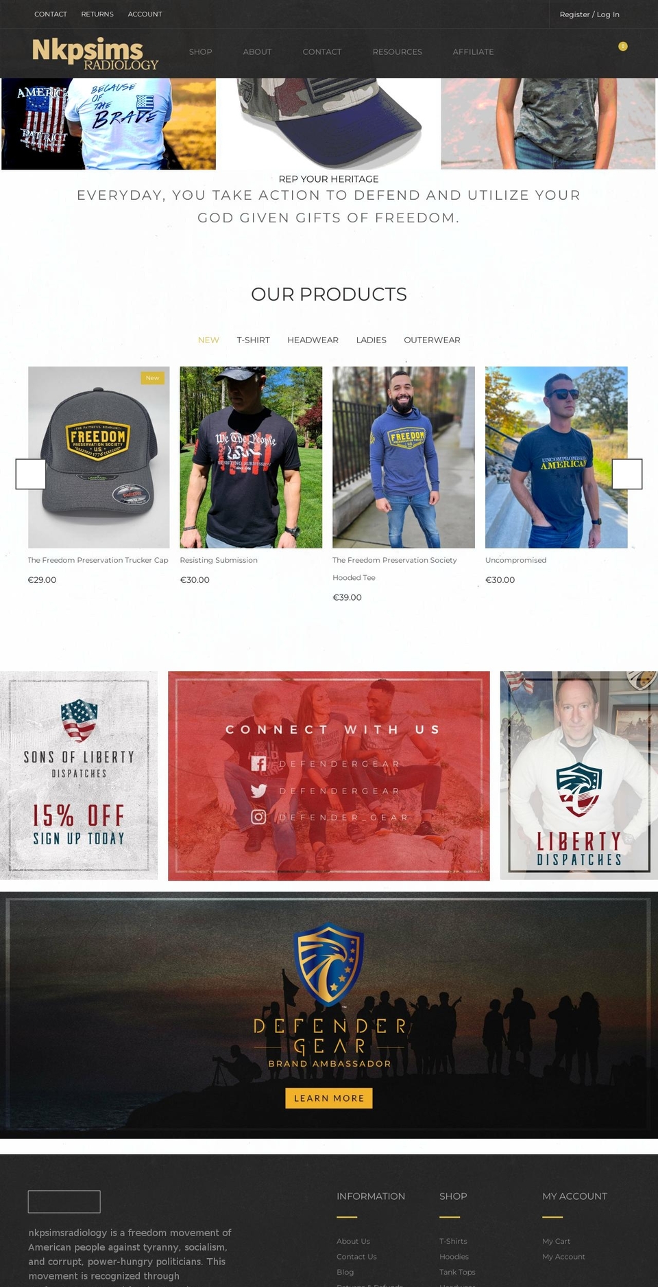 Custom Slideshow Hermes Home Shopify theme site example nkpsimsradiology.com