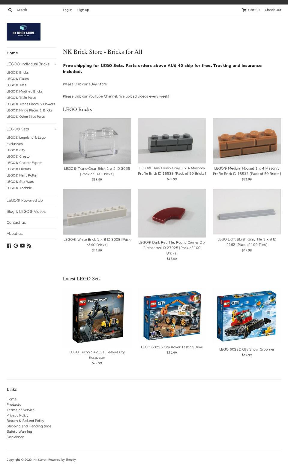 nkstore.com.au shopify website screenshot