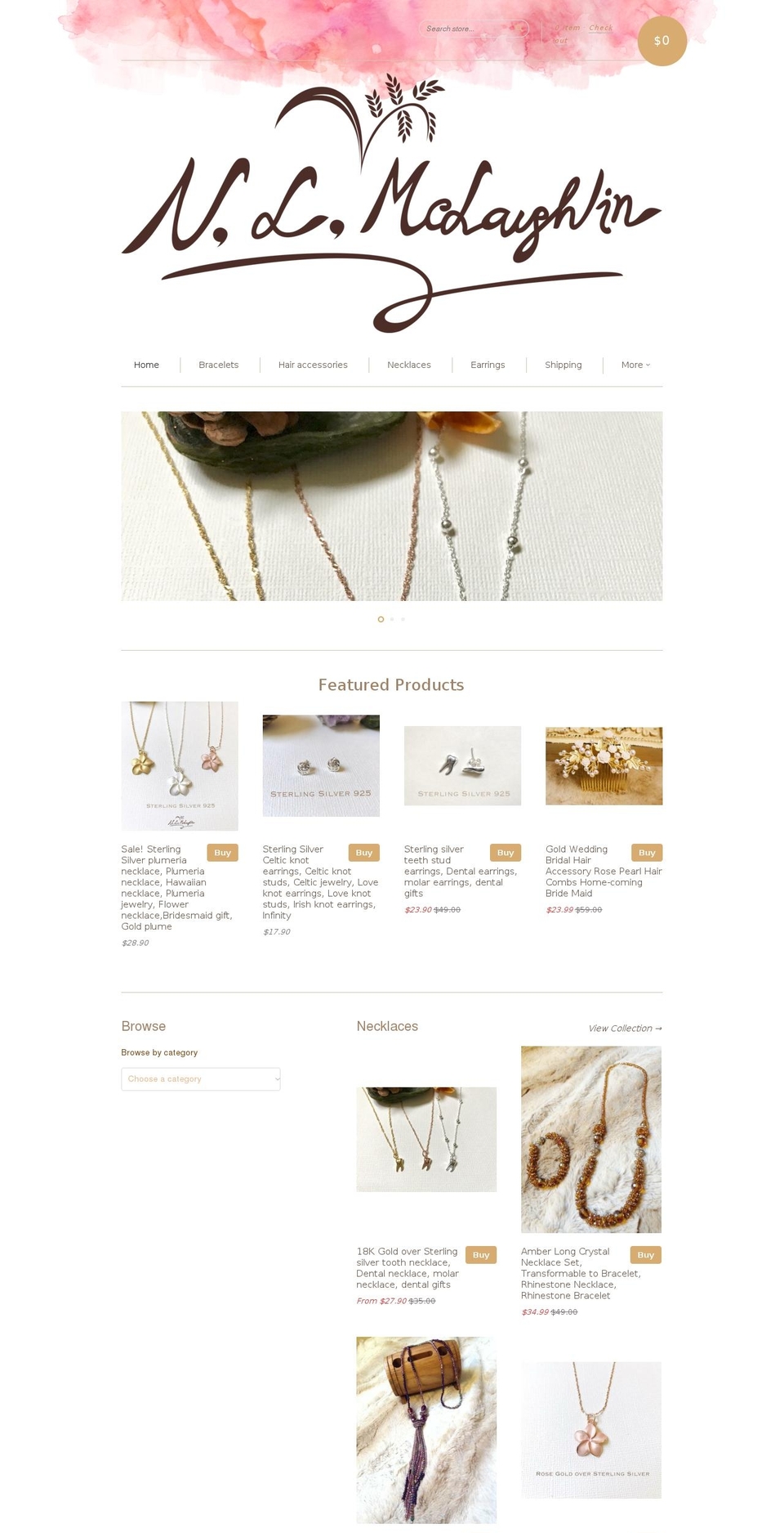 nlmclaughlin.com — Shopify storefront screenshot