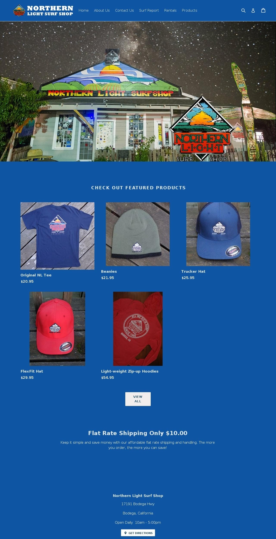 nlsurf.com — Shopify storefront screenshot