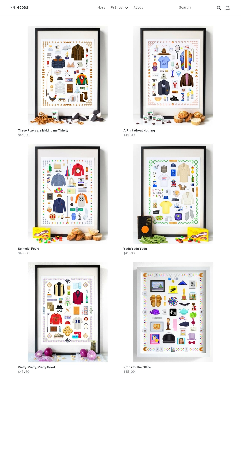 nm-goods.com shopify website screenshot