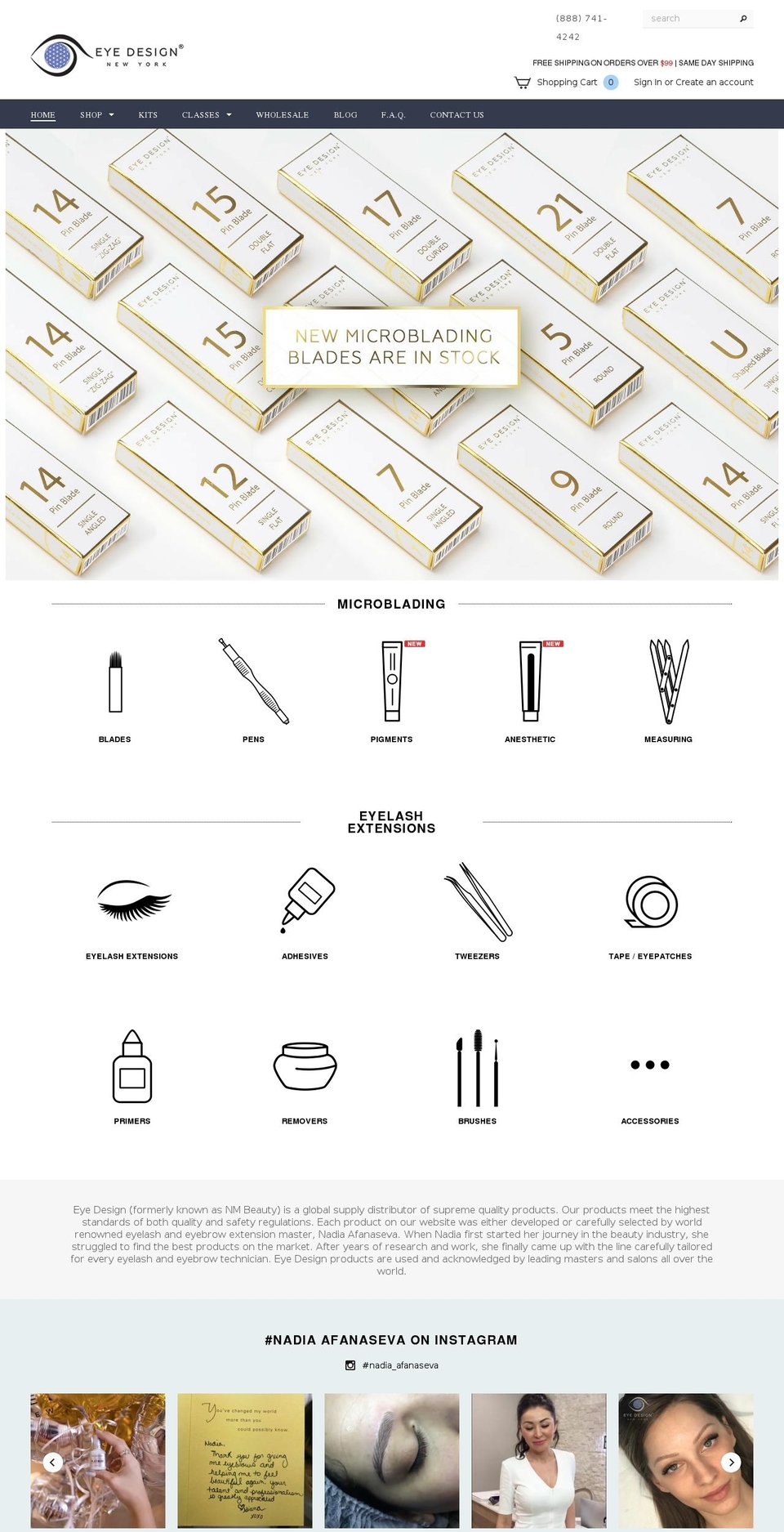 nmbeautyshop.com shopify website screenshot