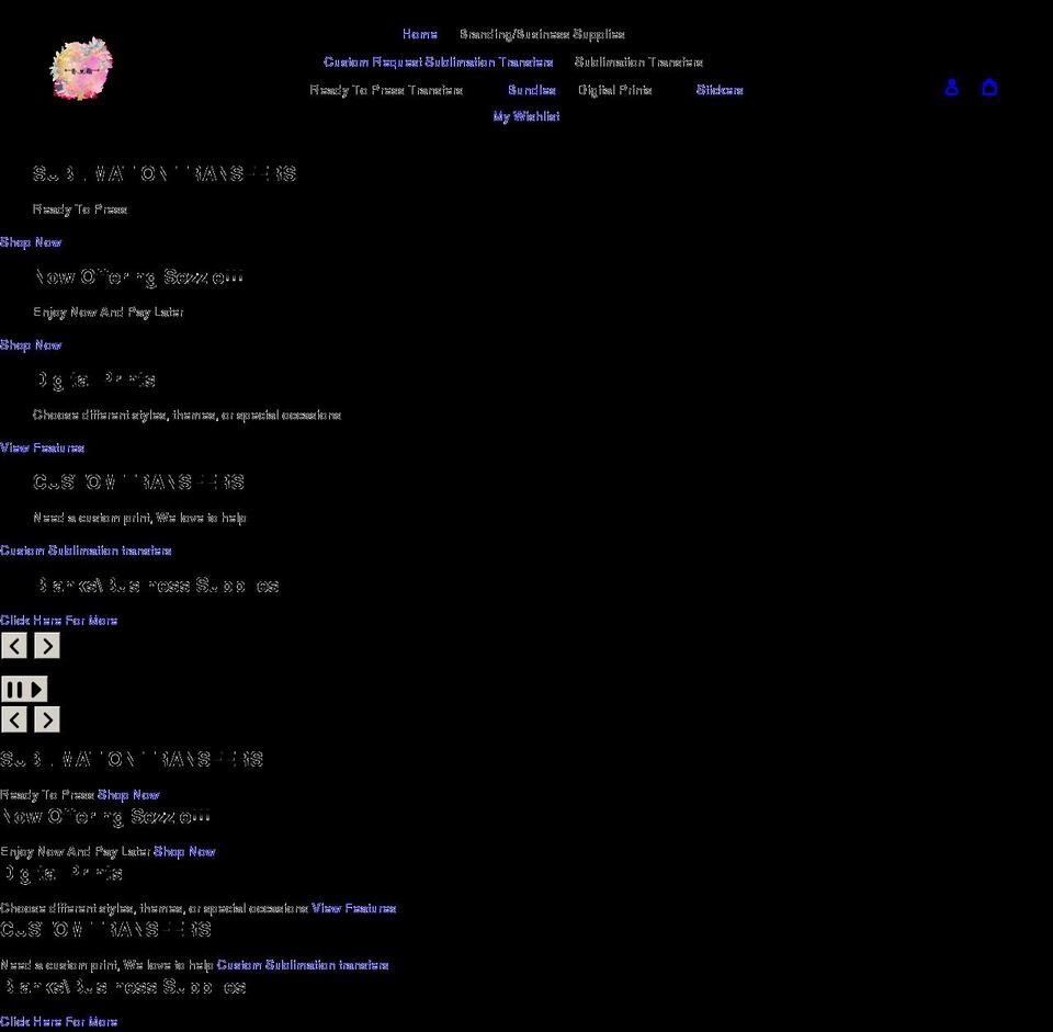 nmdesignstransfers.com shopify website screenshot