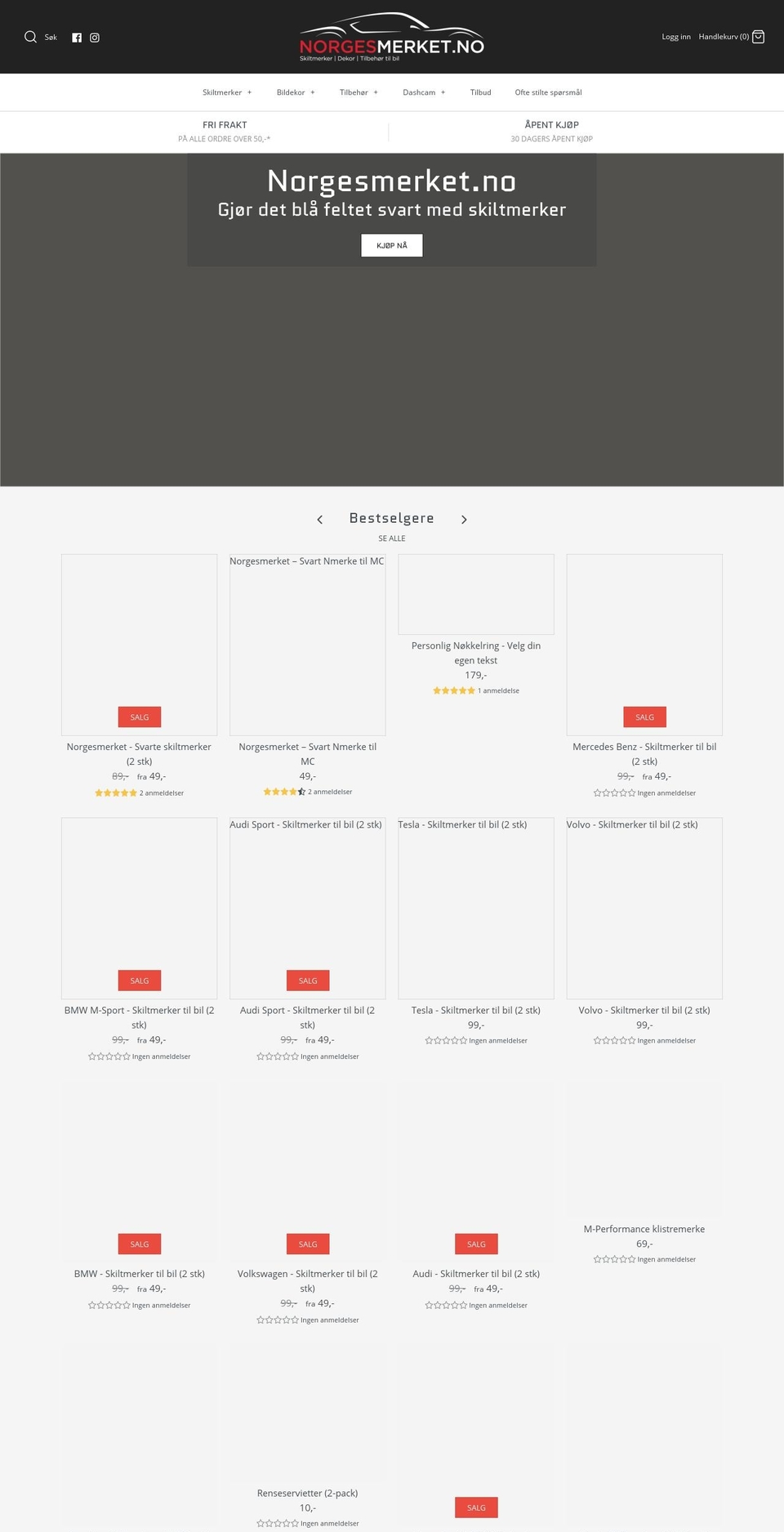 nmerker.com — Shopify storefront screenshot
