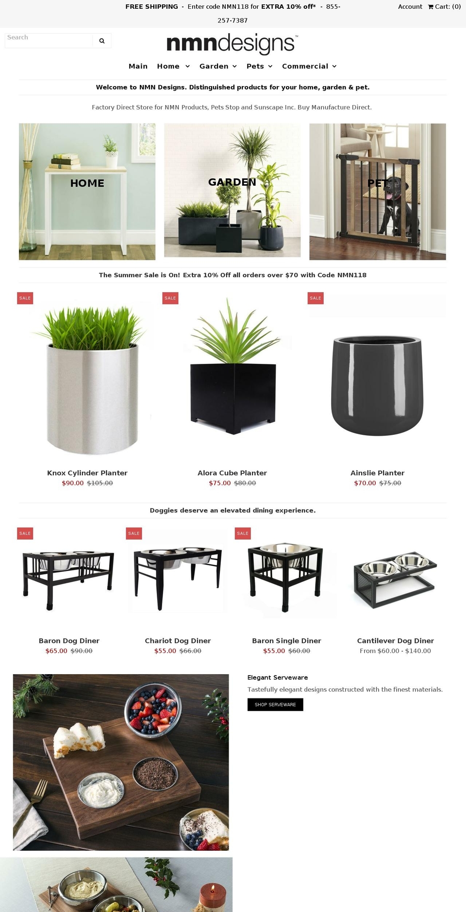 nmndesigns.com shopify website screenshot