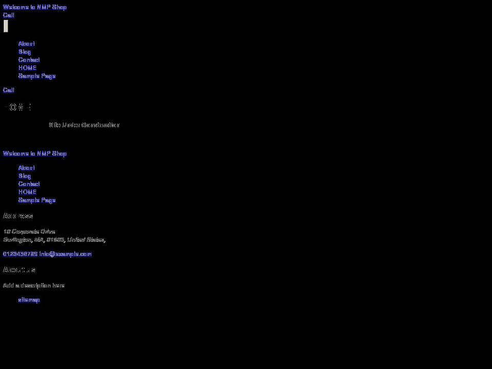 nmpshop.com — Shopify storefront screenshot