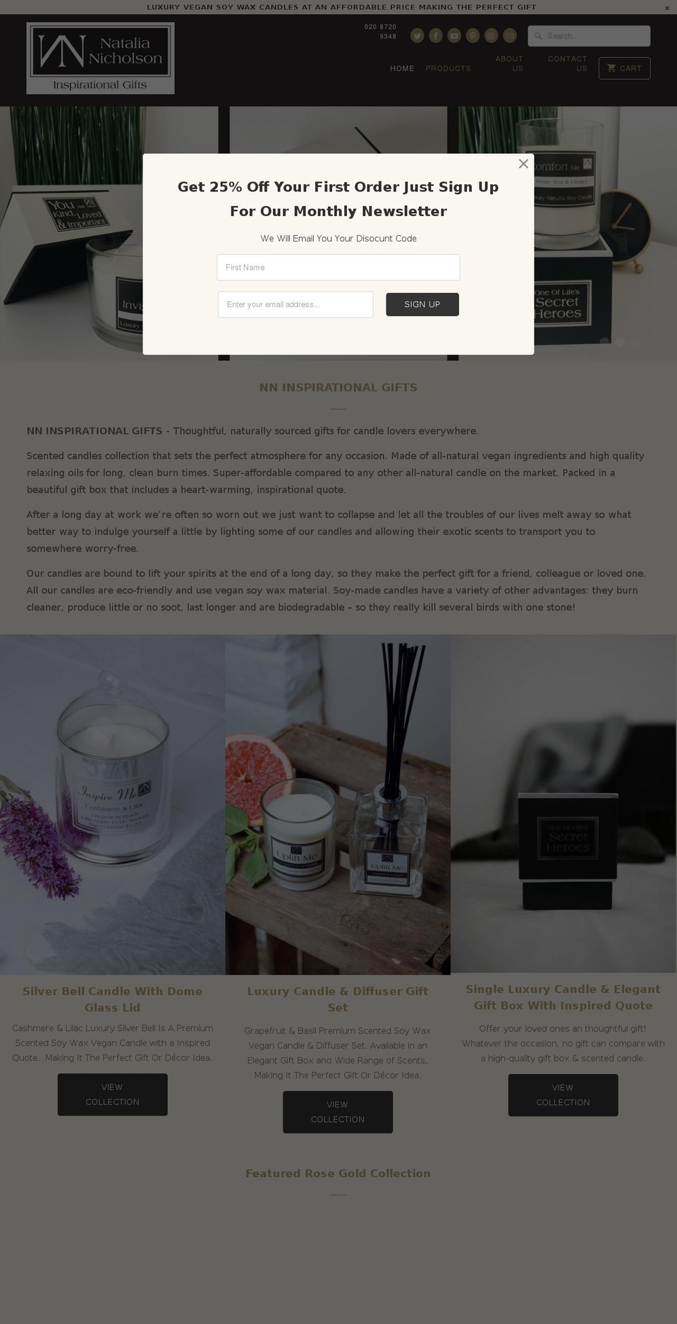 Gifts Shopify theme site example nninspirationalgifts.com