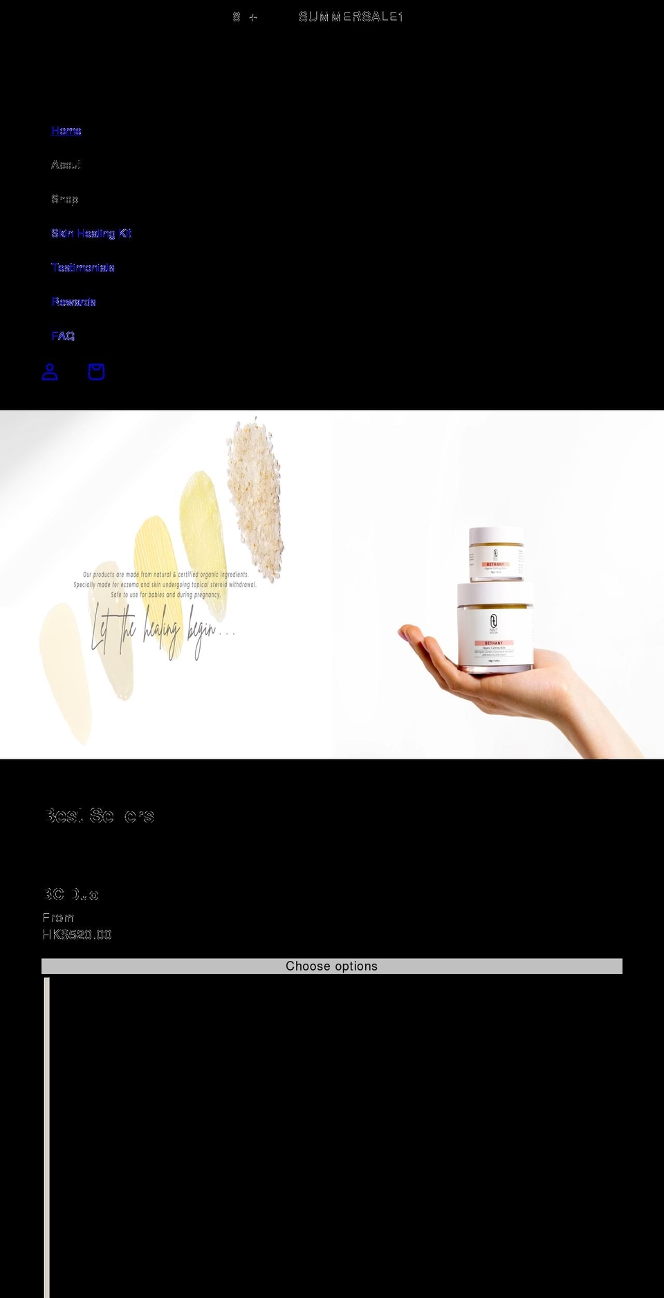 nntskincare.com shopify website screenshot