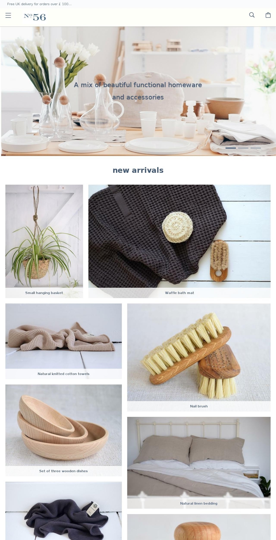 no-56.com shopify website screenshot