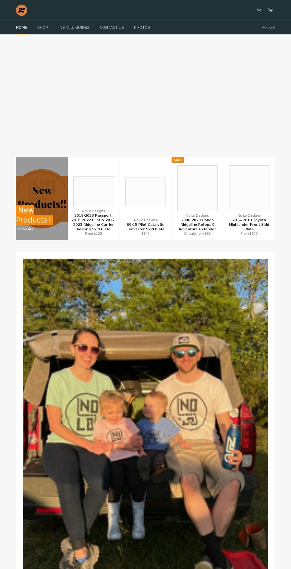 no-lodesigns.com shopify website screenshot