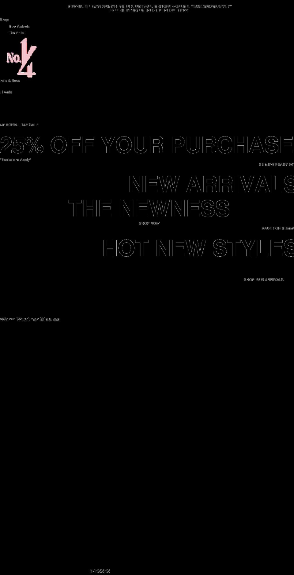 no14boutique.com shopify website screenshot