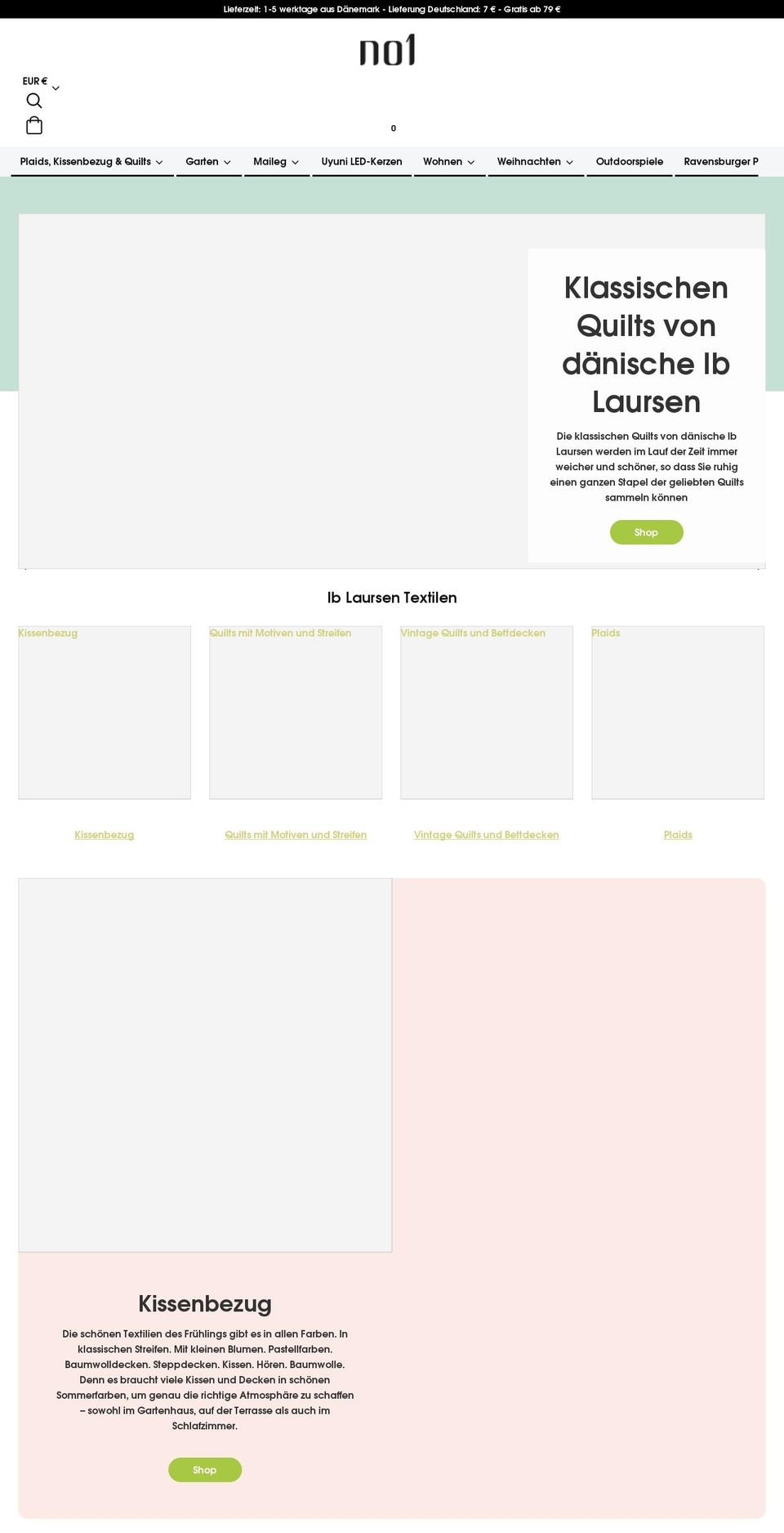 no1shop.de shopify website screenshot