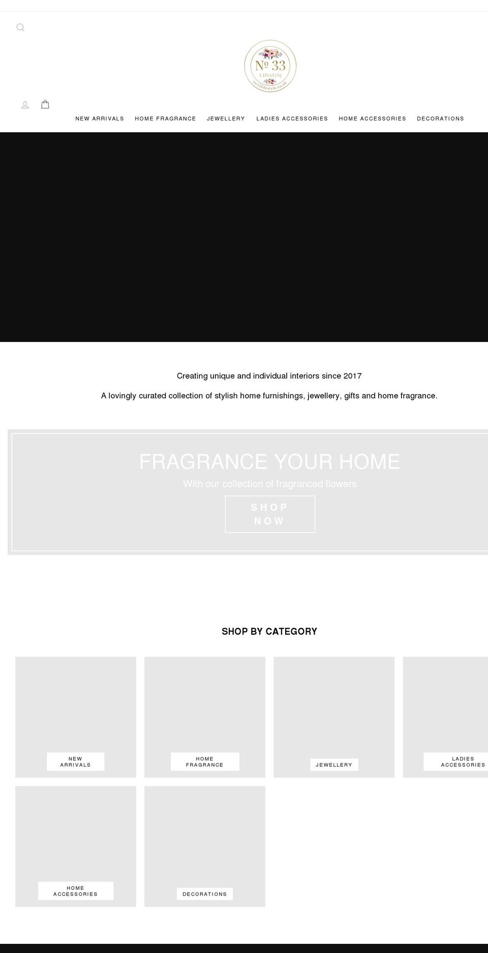 no33lifestyle.co.uk shopify website screenshot