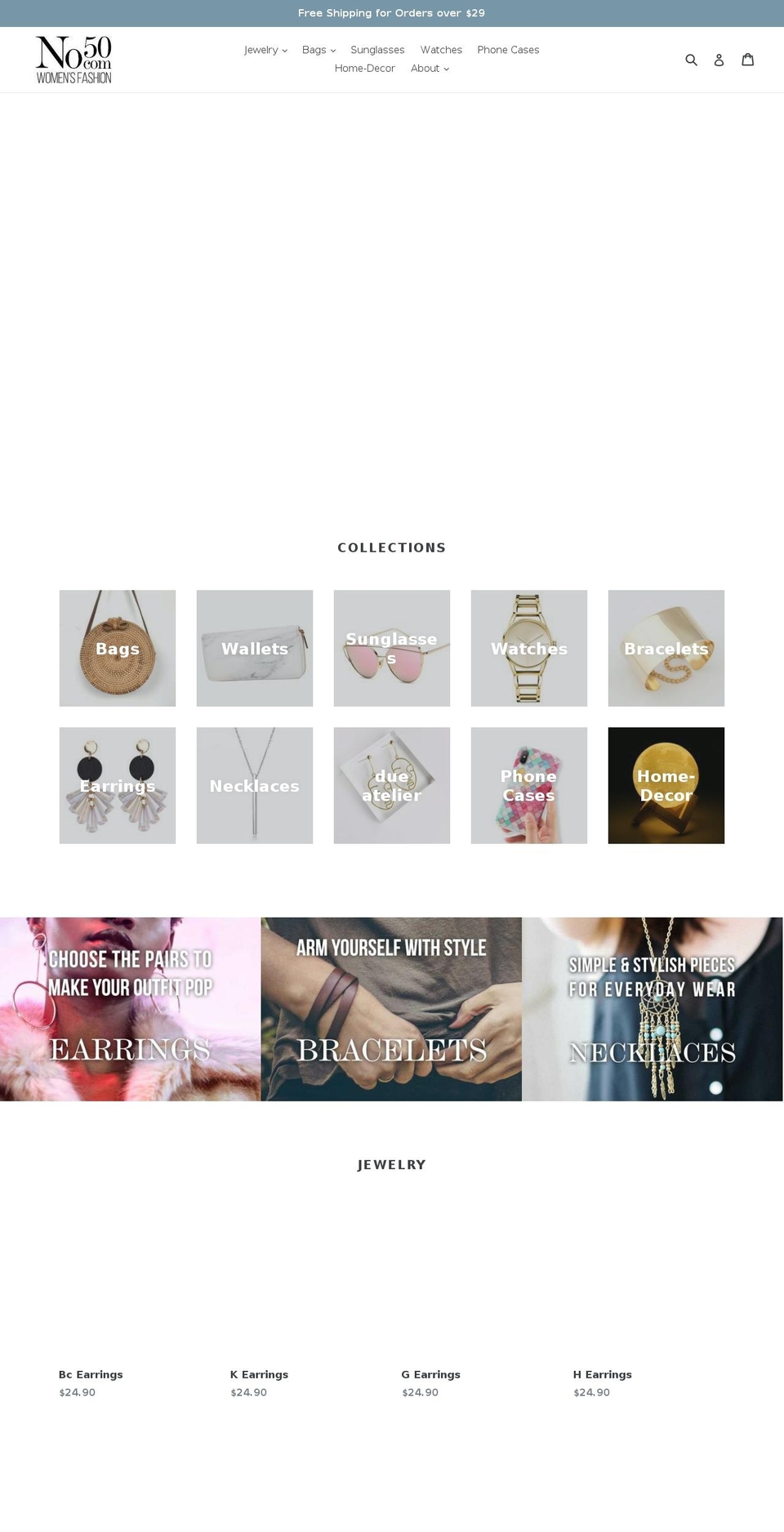 no50.com — Shopify storefront screenshot