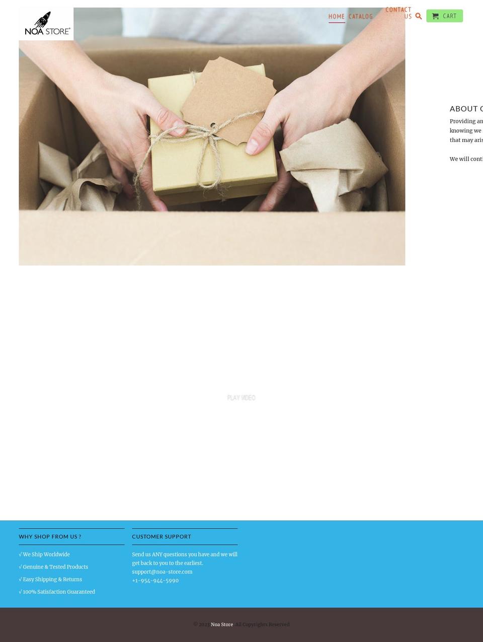 noa-store.com — Shopify storefront screenshot