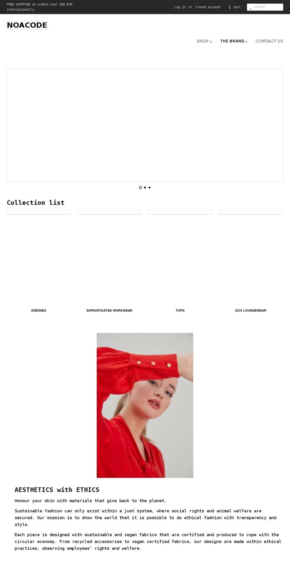 noacode.com shopify website screenshot