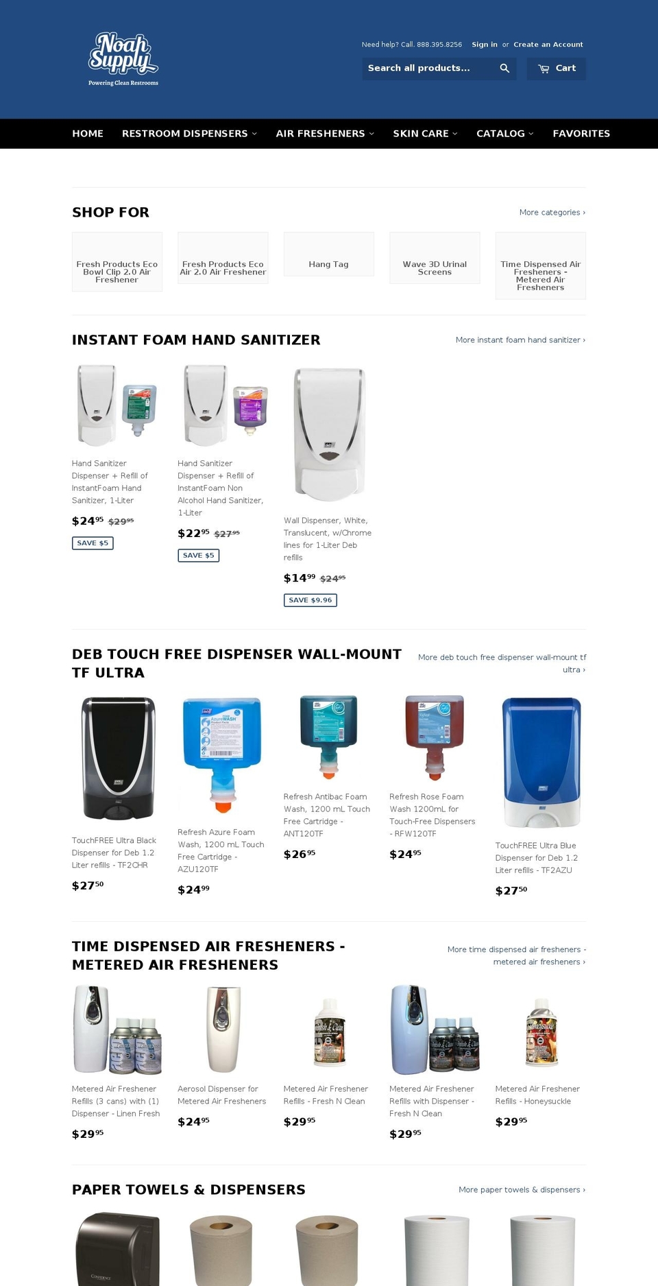 noah-supply.com shopify website screenshot