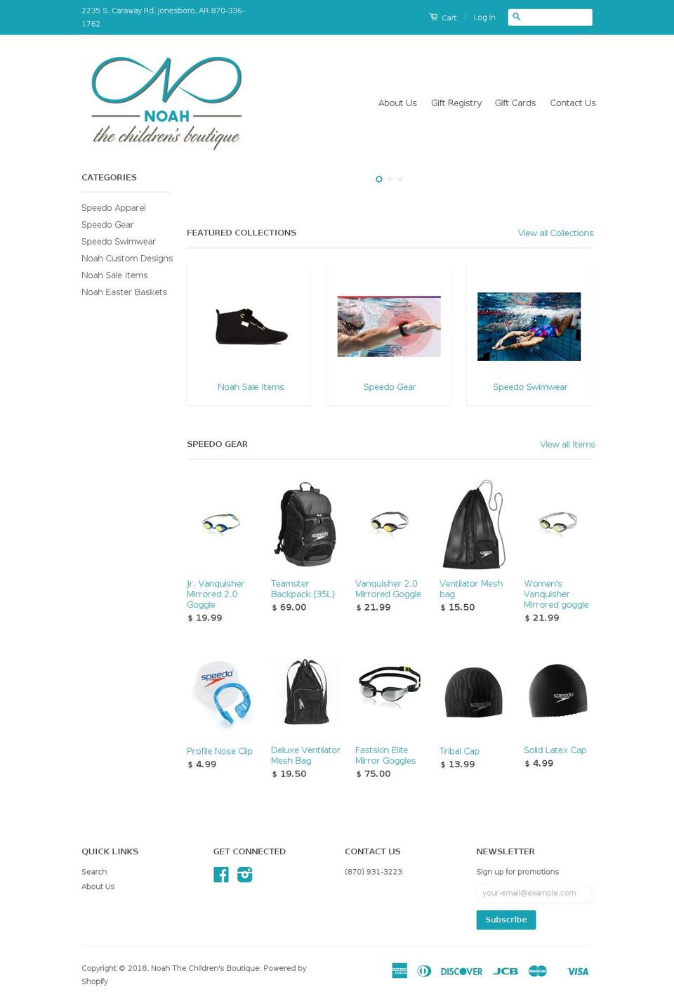 noahjonesboro.com — Shopify storefront screenshot