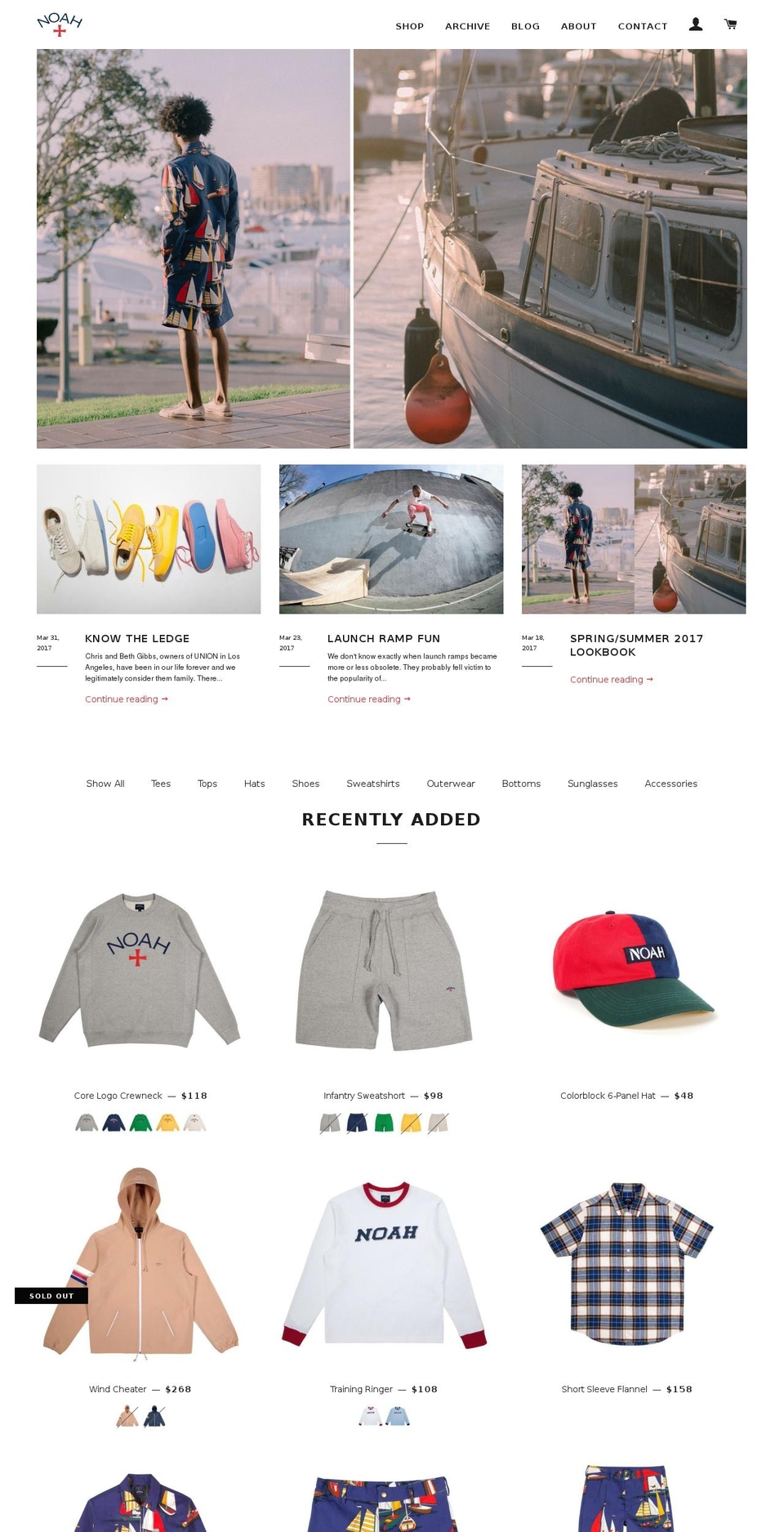 noahny.com shopify website screenshot