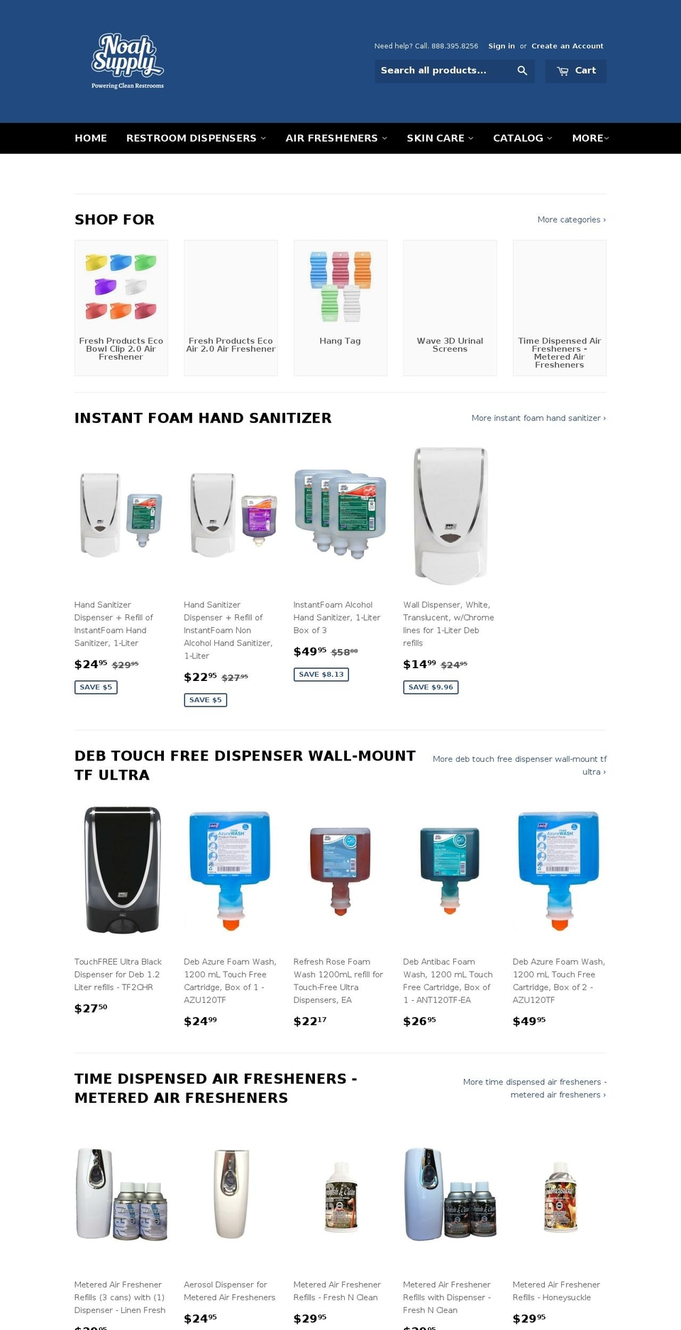 noahsupply.com shopify website screenshot